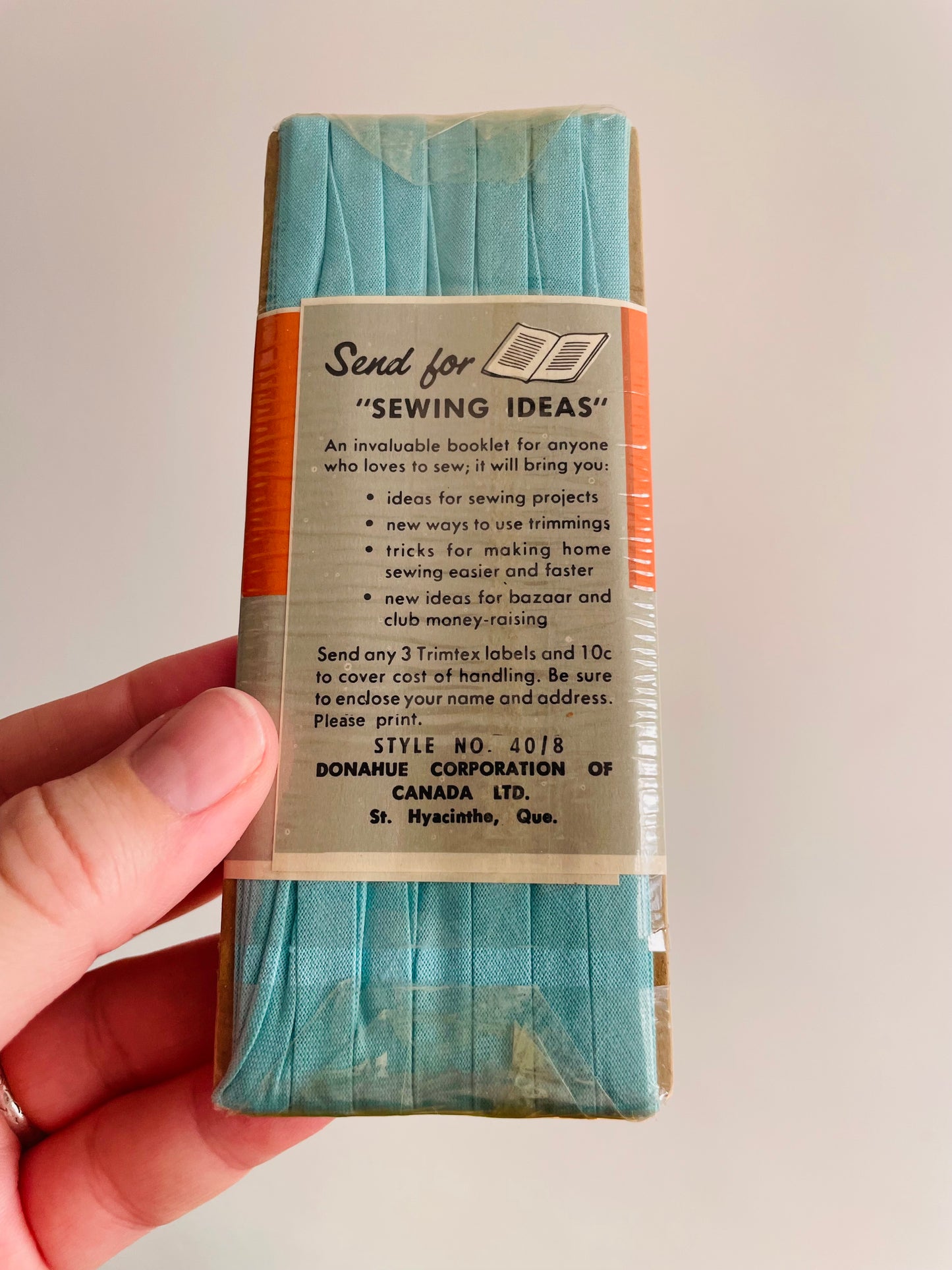 Shades of Blue Trimtex & Corticelli Double Fold Bias Tape - Brand New Vintage in Original Packaging - Set of 5