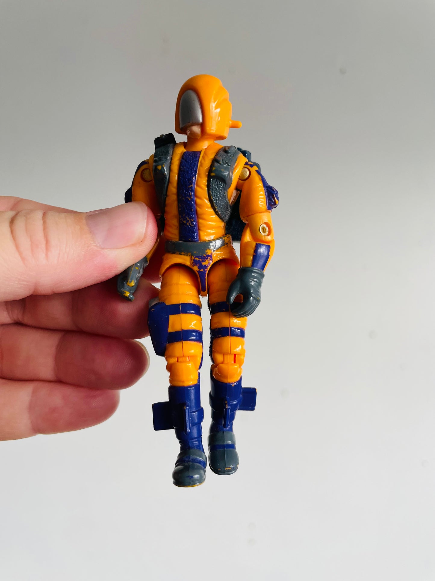 Vintage 1989 Hasbro Action Figure Toy - G.I. Joe H.E.A.T. Viper - Includes Backpack Accessory