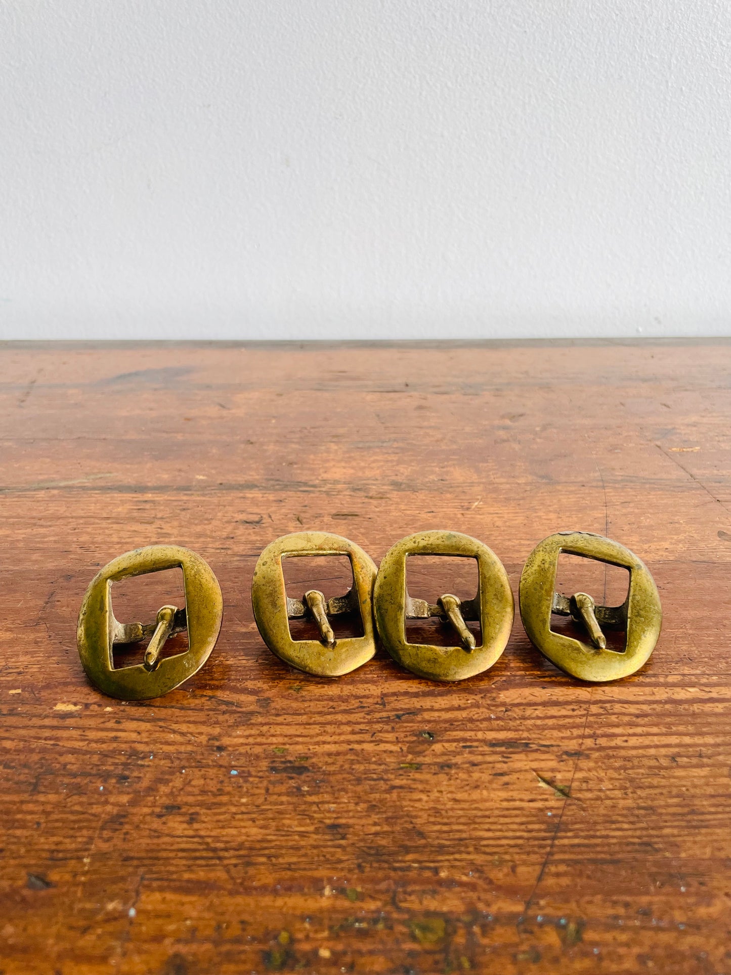 Solid Brass Buckles - Set of 4