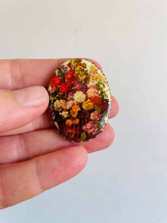 Beautiful & Colourful Flower Brooch