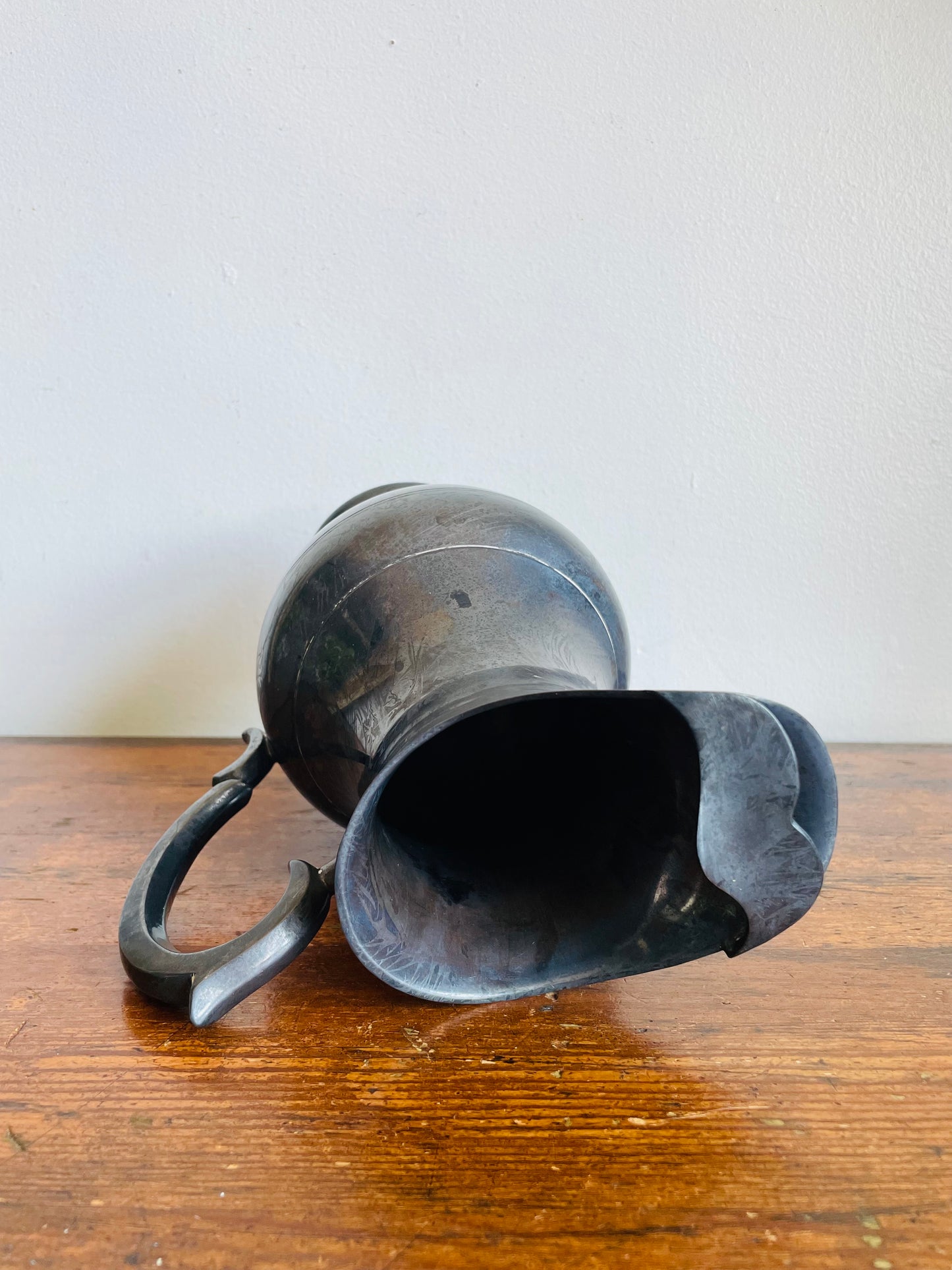 Vintage Silver-Plated Pitcher Carafe Jug or Vase