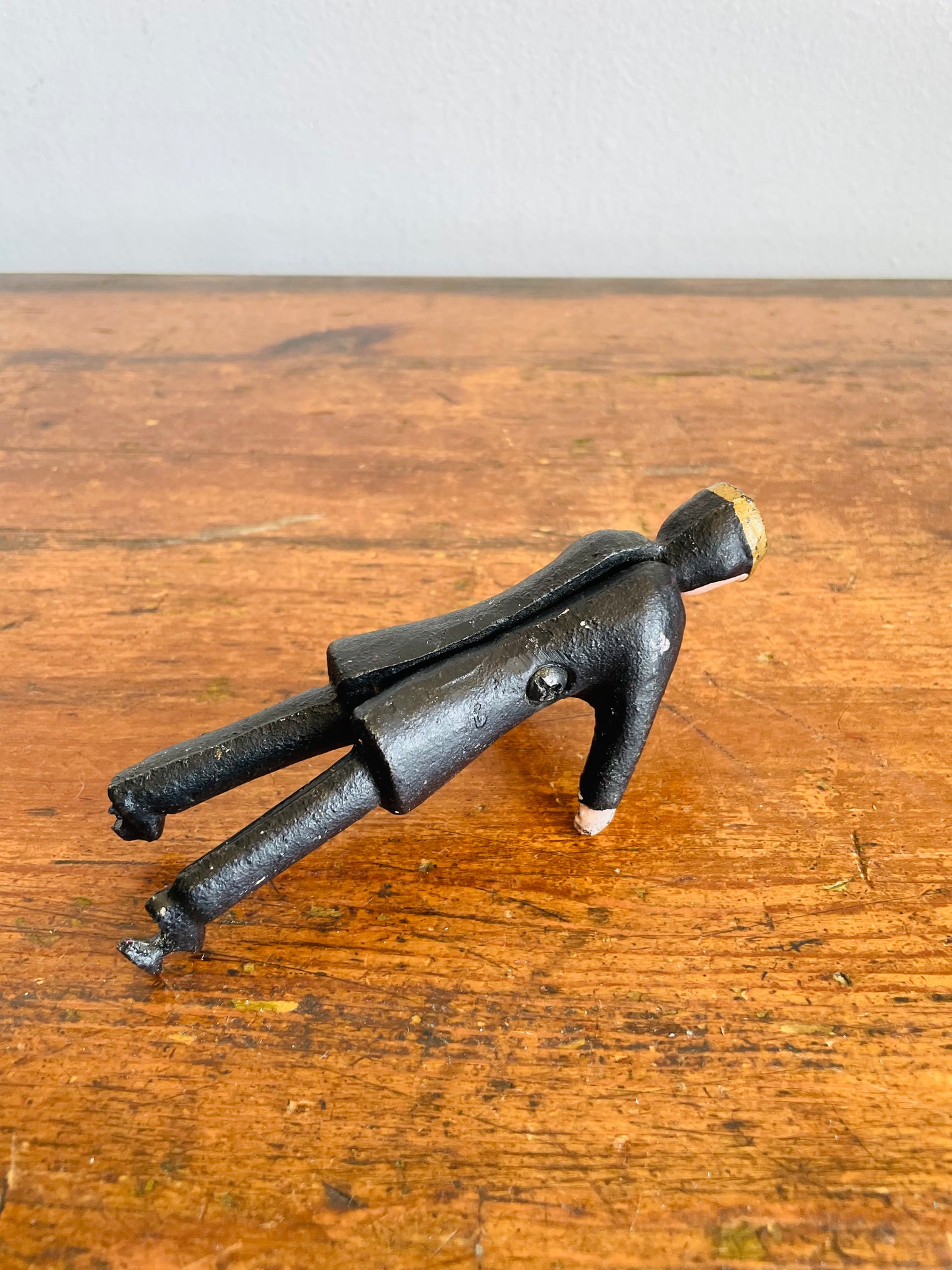 Vintage Hubley Cast Iron Three Horse Drawn Patrol or Fire Wagon with Driver Figure - Please Read