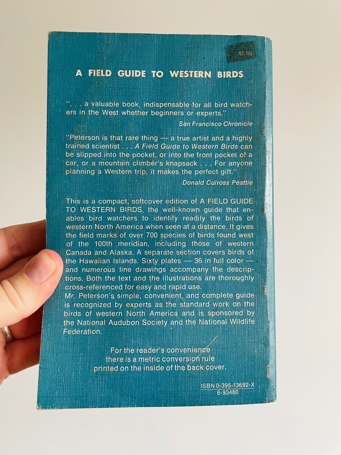 The Peterson Field Guide Series: A Guide to Western Birds Book by Roger Tory Peterson (1961)