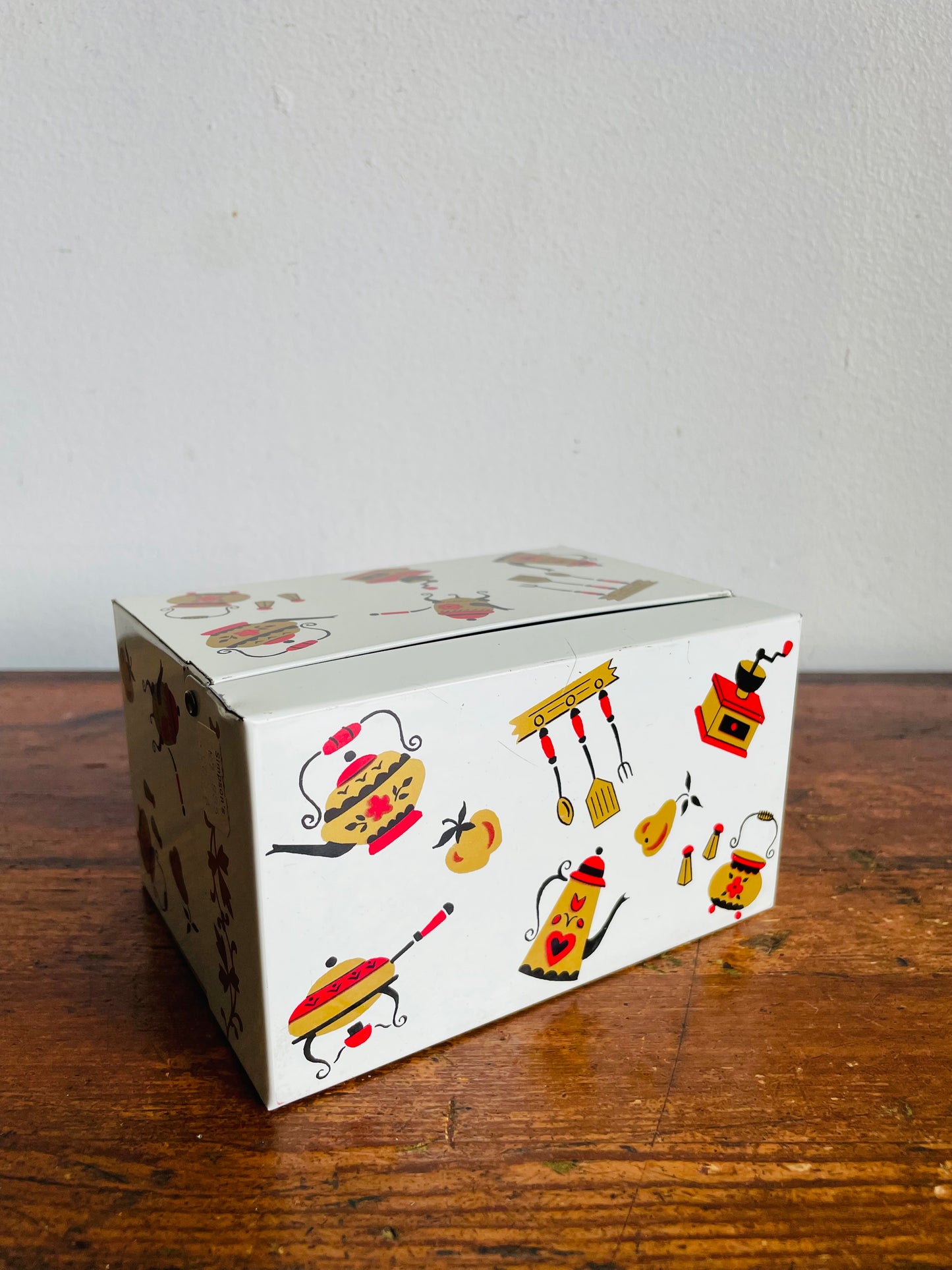 Vintage Ohio Art Company Tin Recipe Box