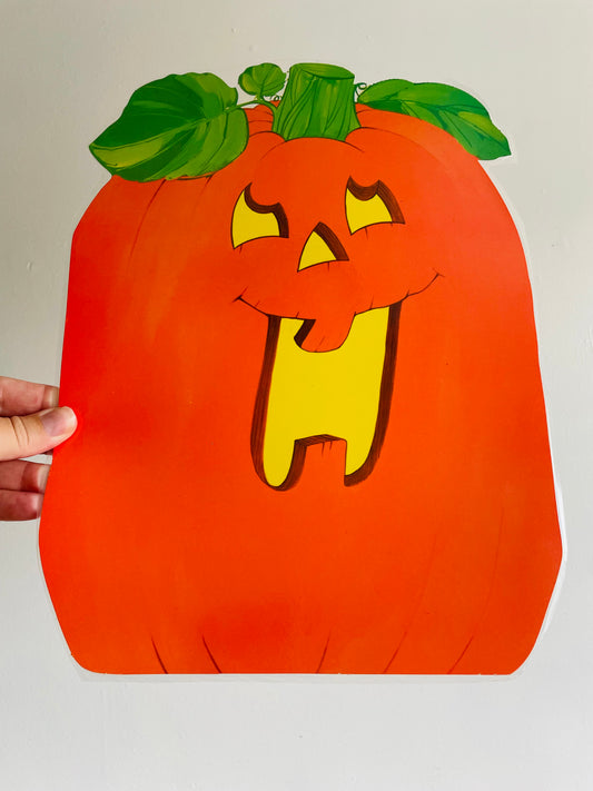 Laminated Cardboard Cutout Halloween Decoration - Giant Happy Jack-o-Lantern Pumpkin