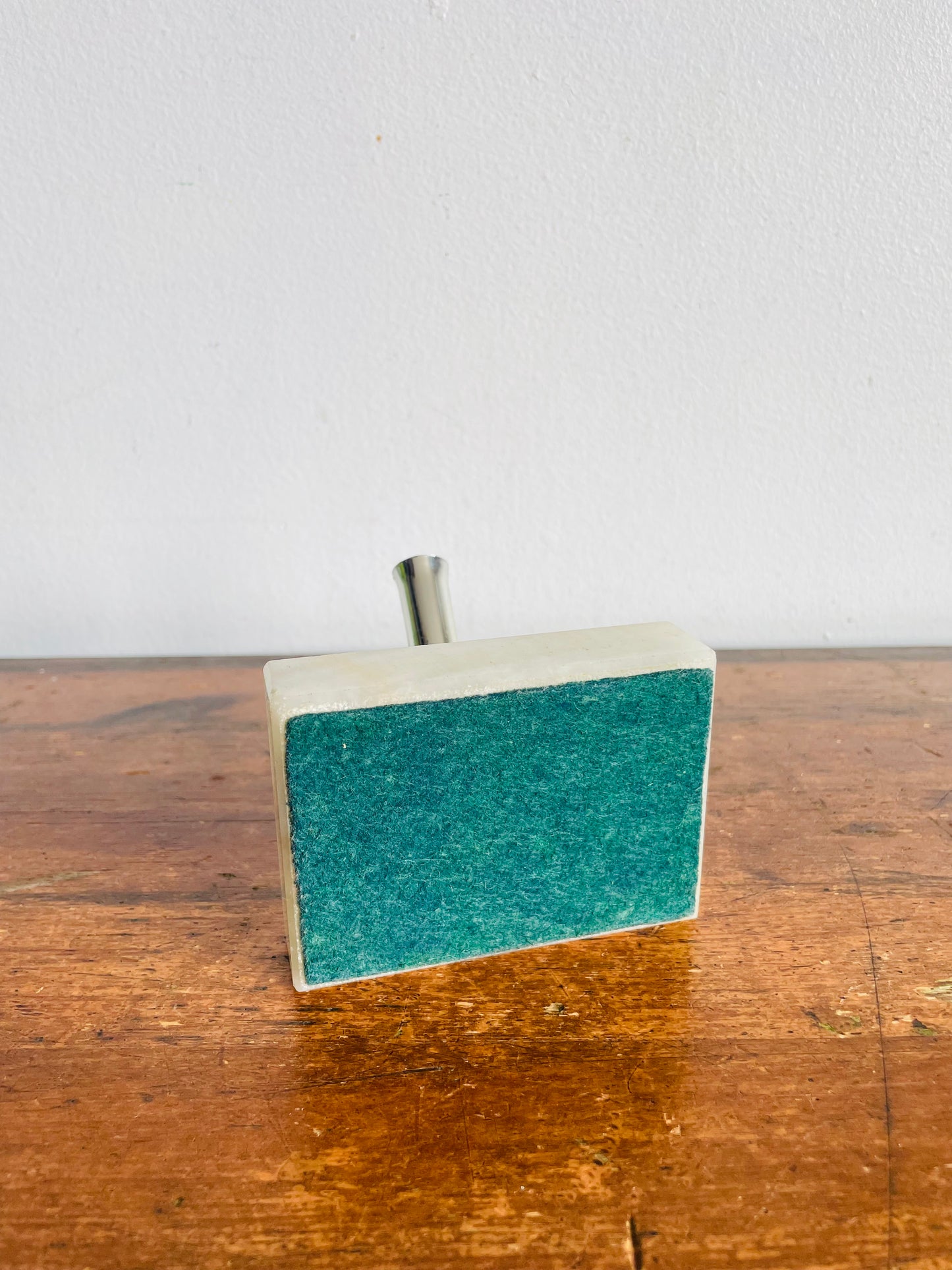 Vintage Pen Holder with Alabaster Marble Stone Base