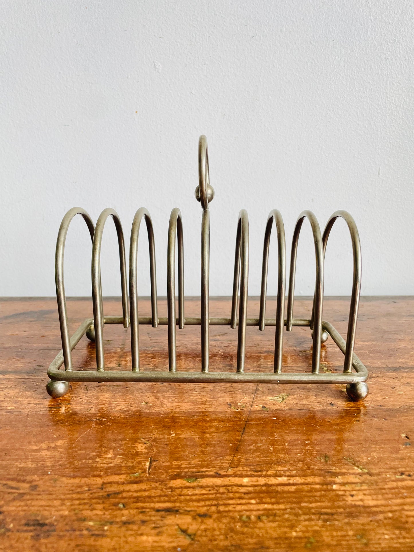 Vintage English Style Silver Metal Toast Rack - Also Makes a Great Letter Holder / Desk Organizer