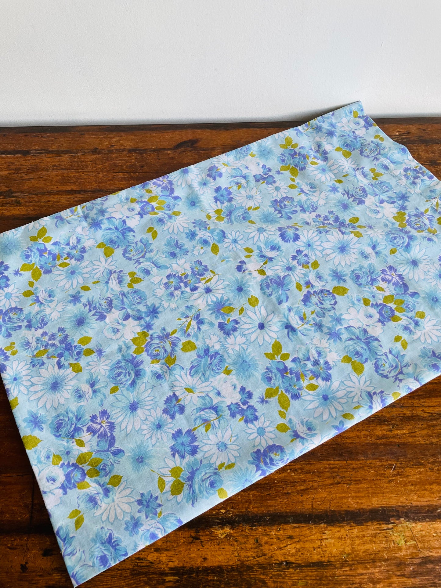 Blue & Purple Flower Pillowcases - Set of 2