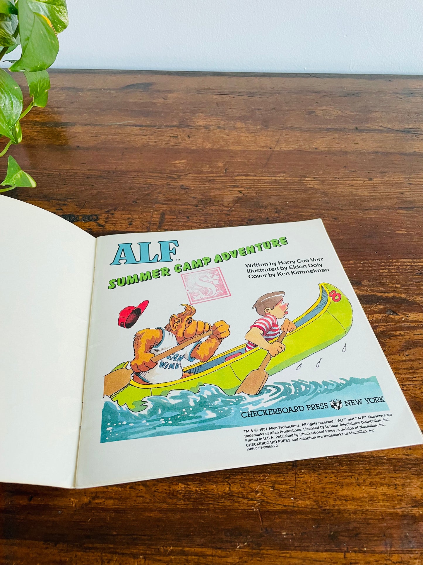 ALF Summer Camp Adventure Book by Harry Coe Verr (1987)