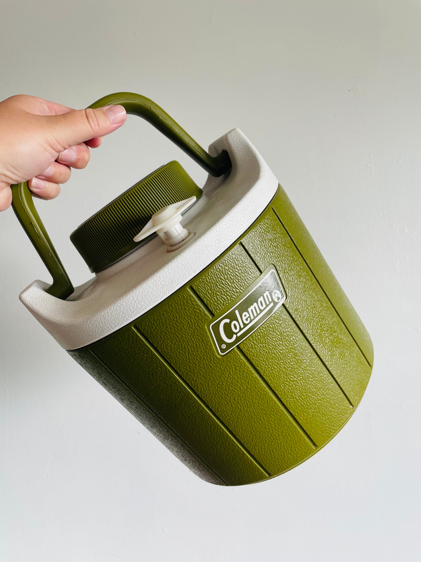 Olive Green Coleman Insulated Water Dispenser Jug - Made in Canada