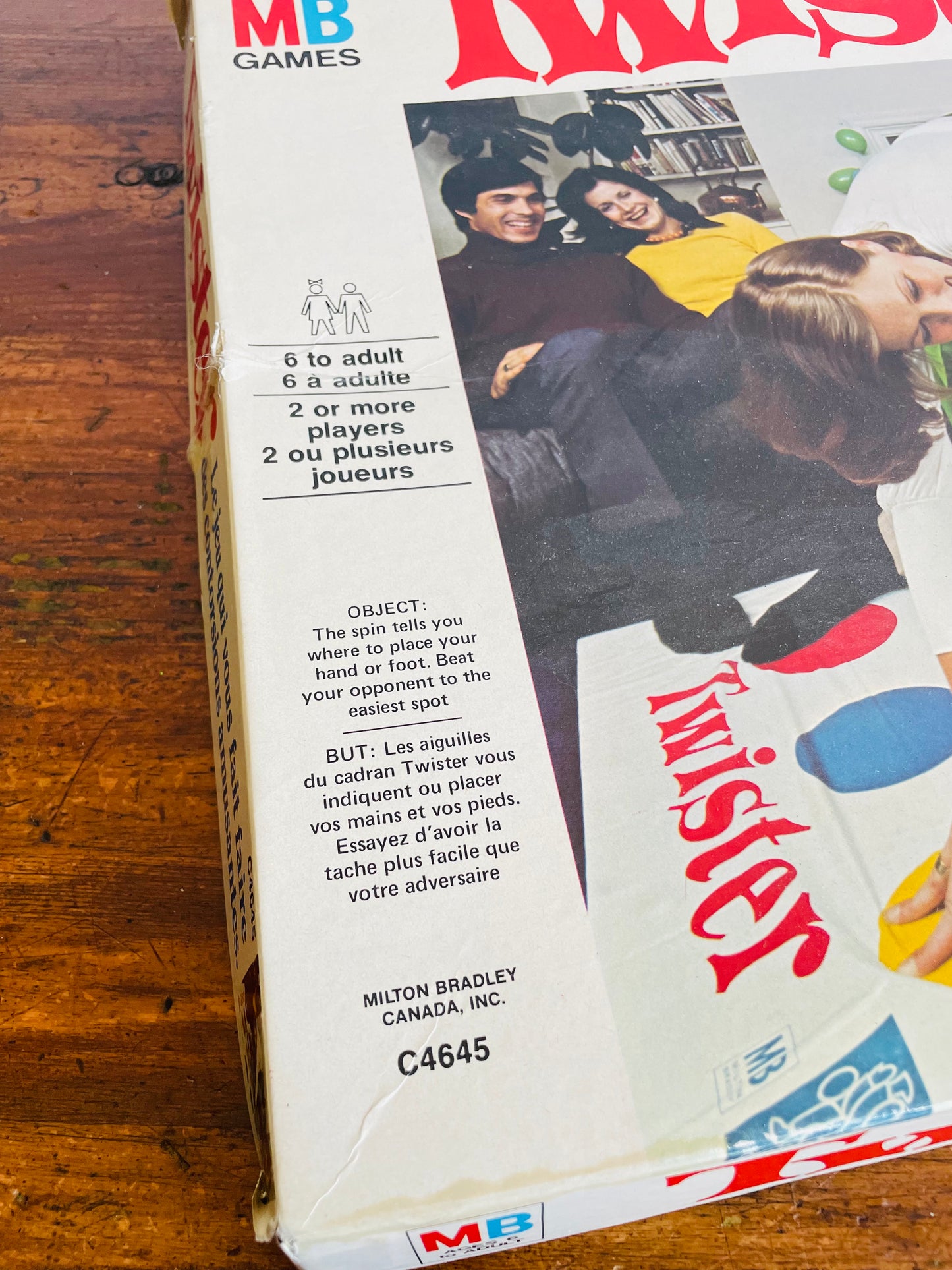 1966 Twister Game - The Game That Ties You Up in Knots - Milton Bradley Canada