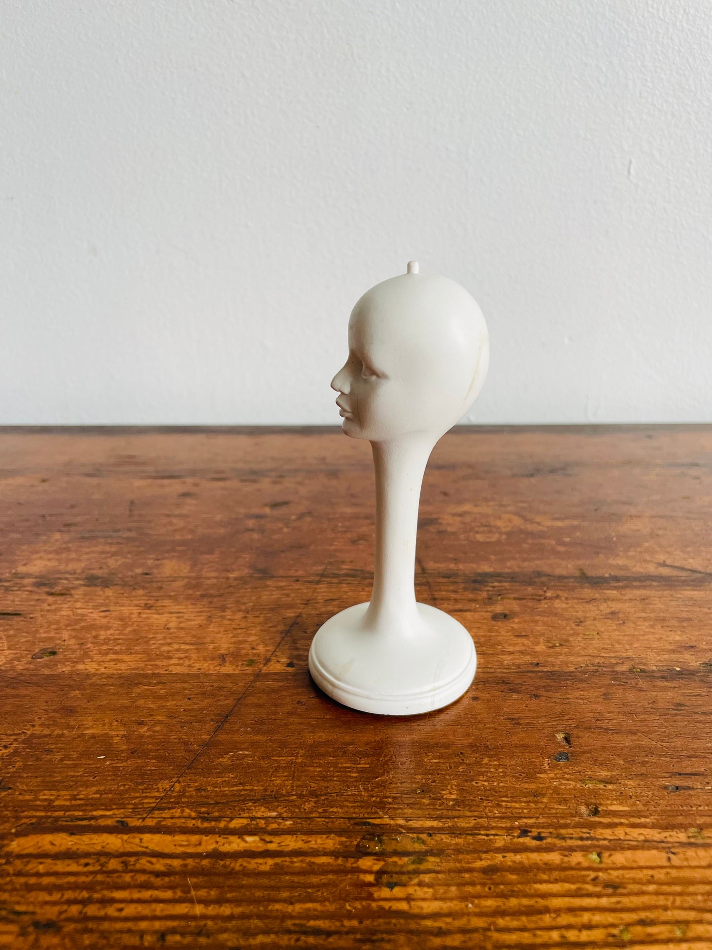 Spooky Halloween Miniature Mannequin Head on Long Neck