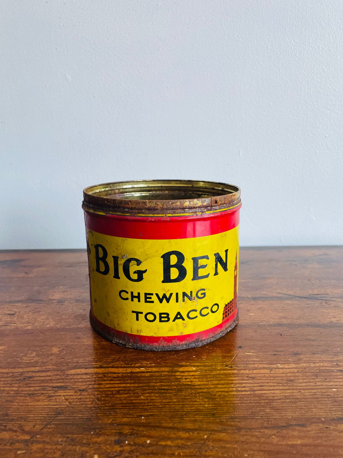 Big Ben Plug Chewing Tobacco Advertising Tin - Manufactured by Imperial Tobacco Co. of Canada Limited Montreal-Granby