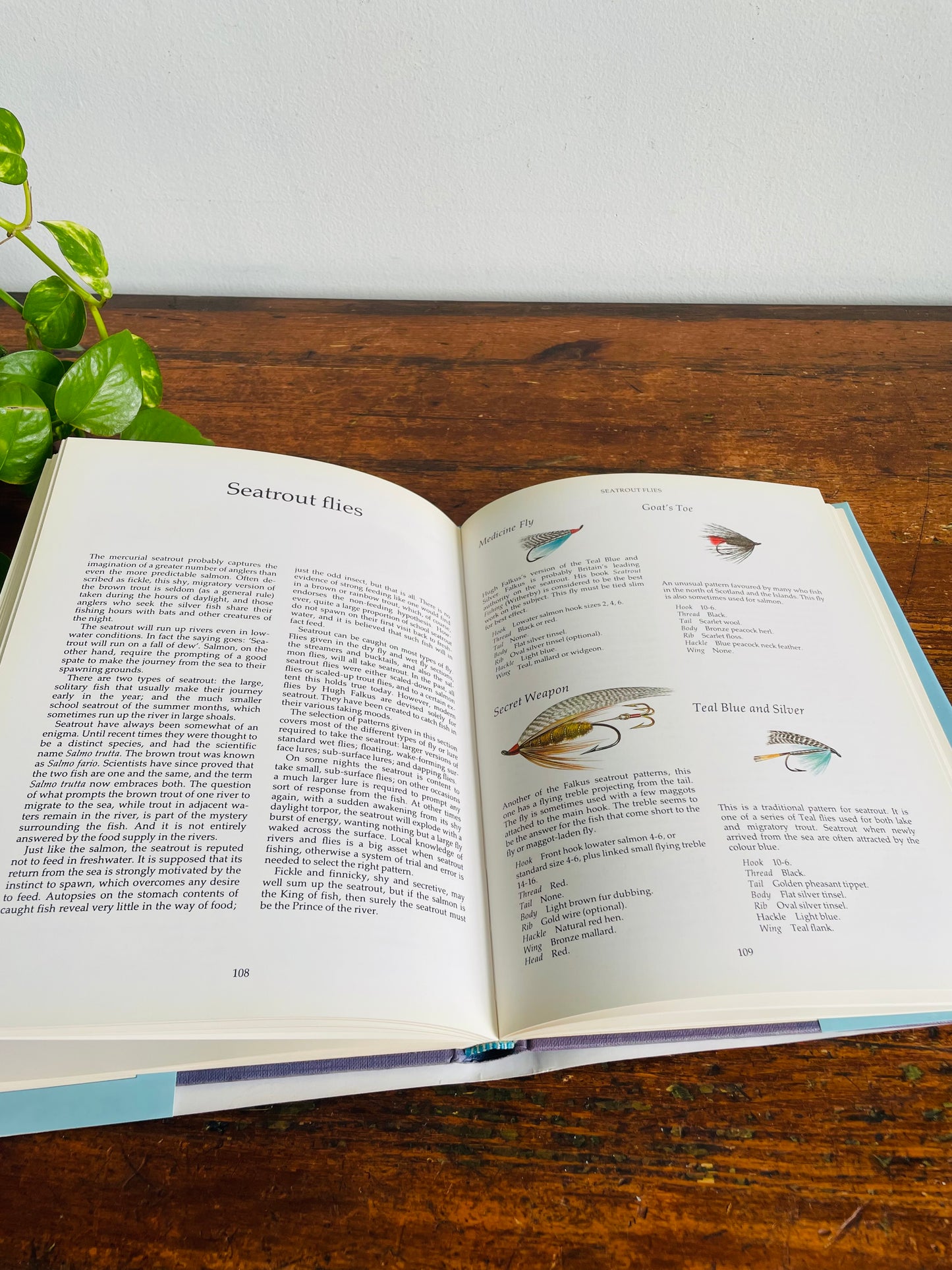 Vintage Fly Patterns: An International Guide Hardcover Book by Taff Price - Illustrations by George Thompson (1986)