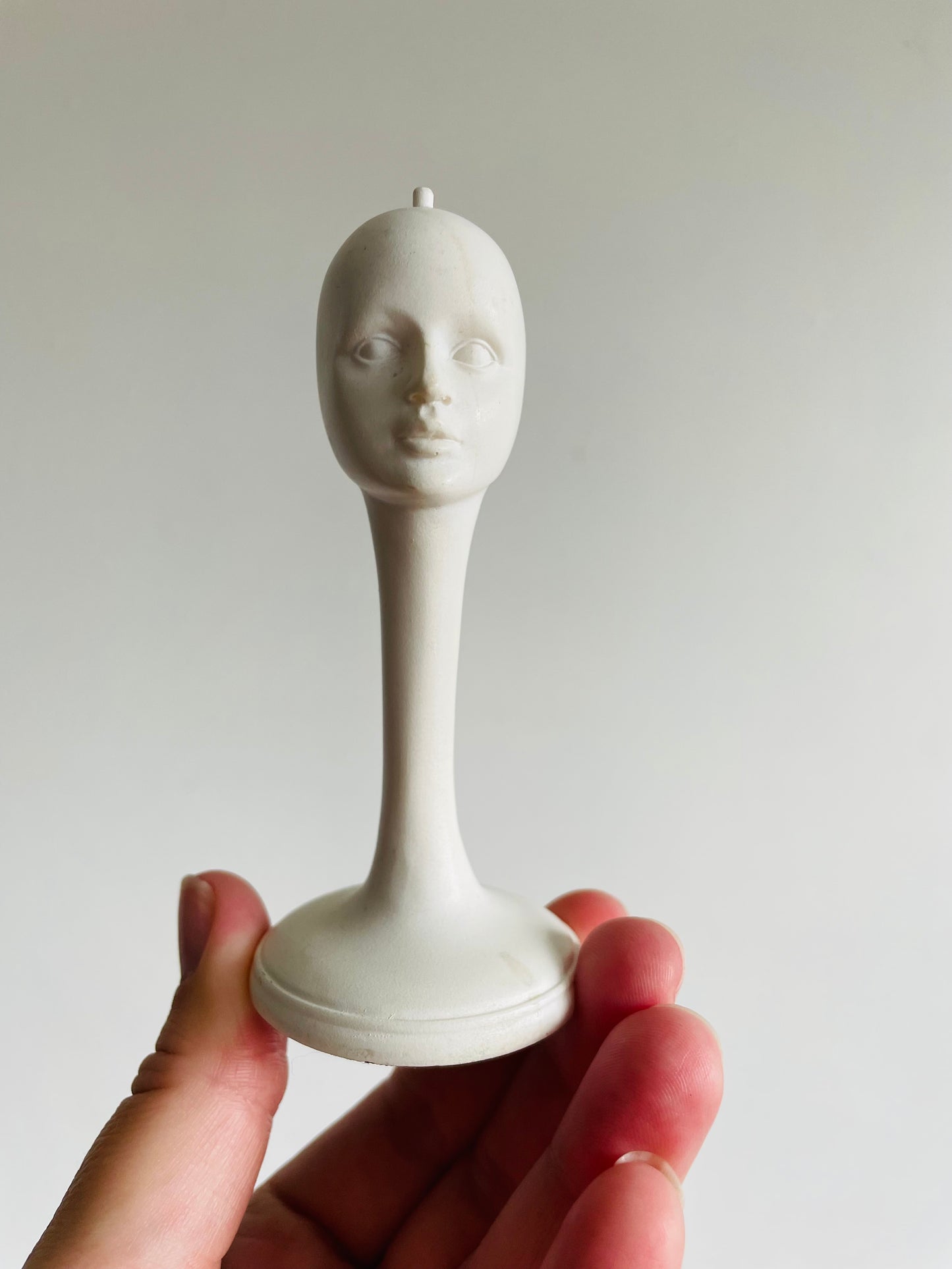 Spooky Halloween Miniature Mannequin Head on Long Neck