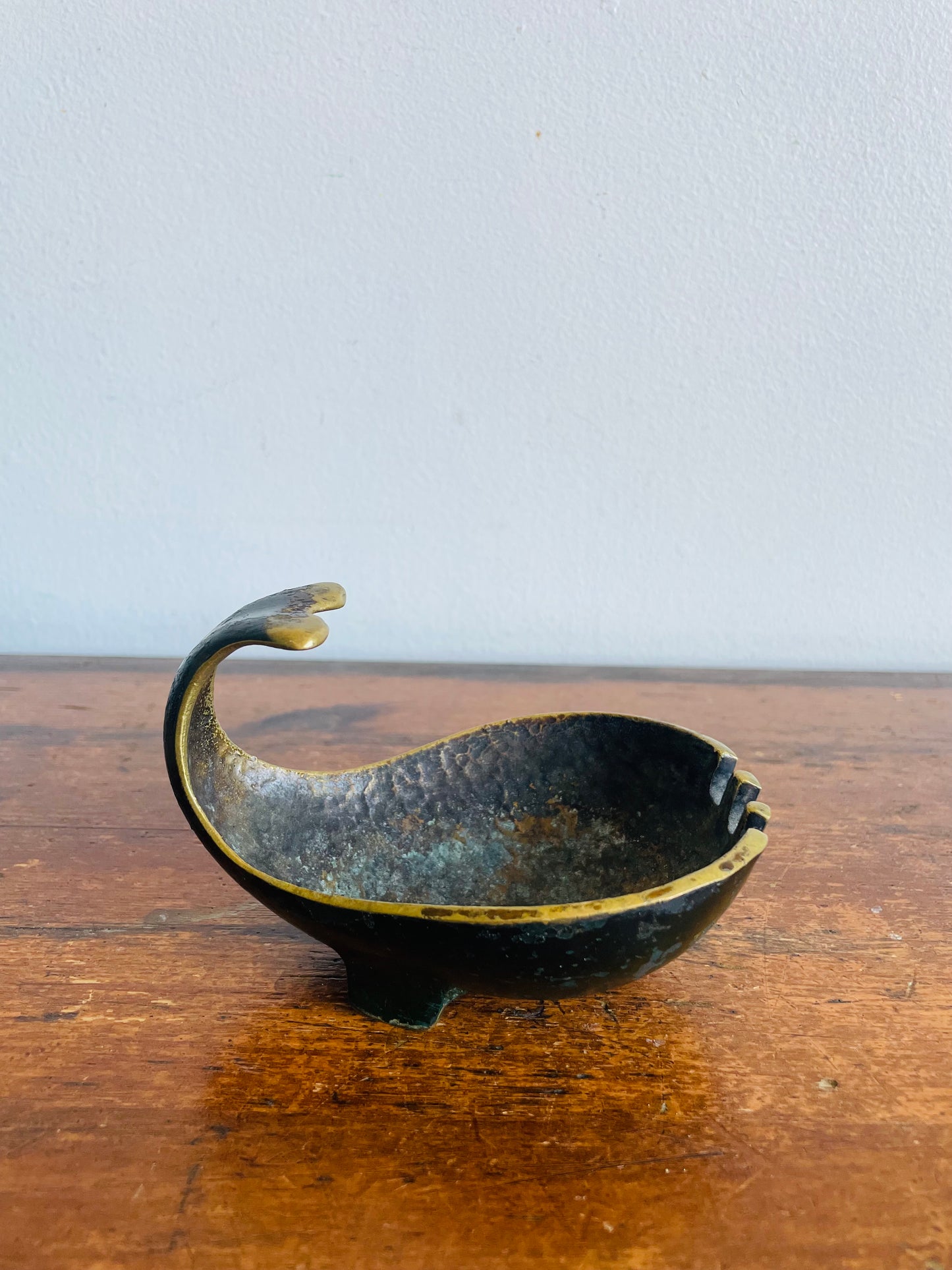 Vintage Bronze Mid-Century Pal-Bell Whale Ashtray Designed by Maurice Ascalon - Incense, Trinkets, Decor, Etc.!
