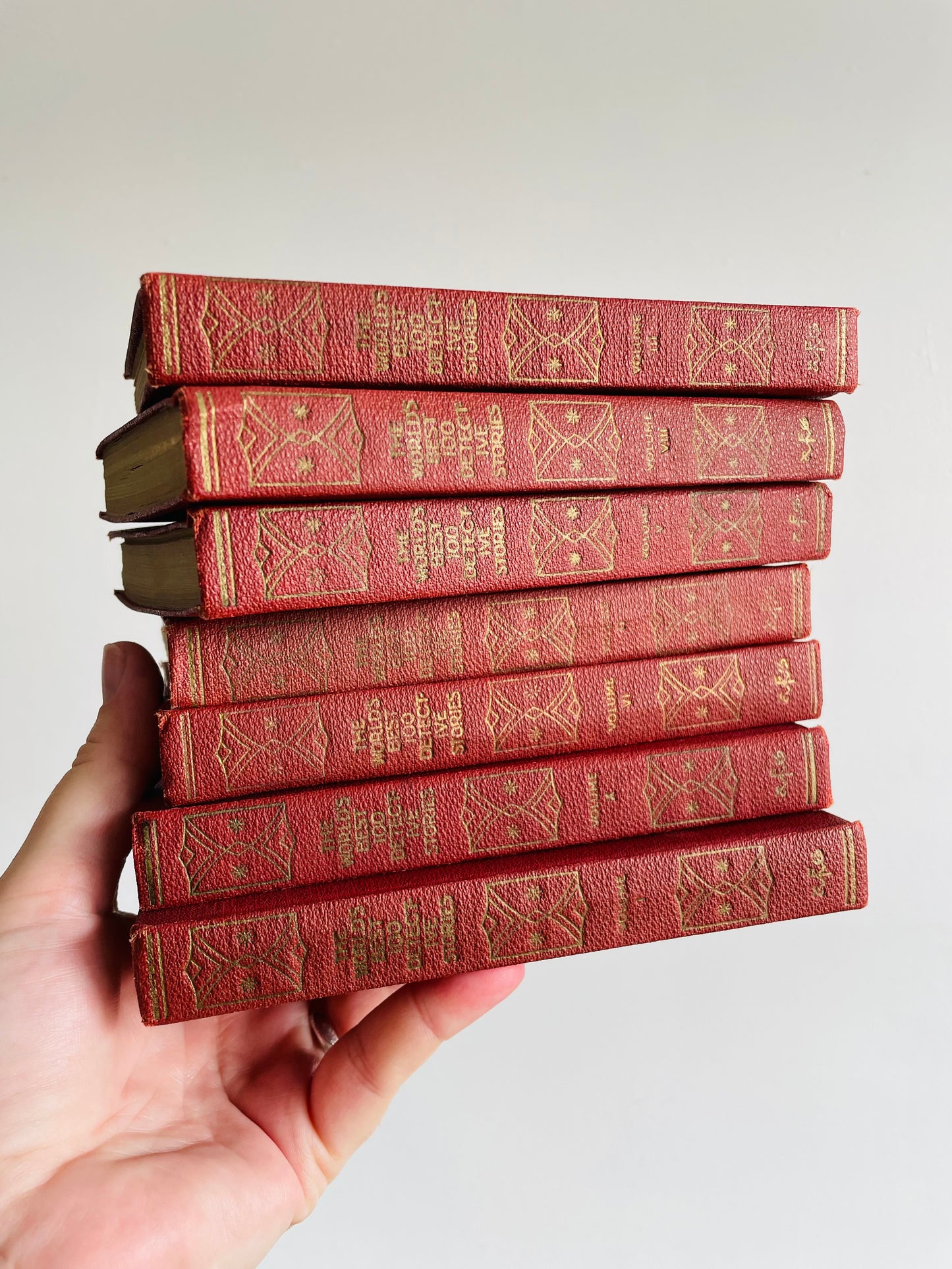 The World's Best 100 Detective Stories (1929) - Bundle of 7 Hardcover Books - Editor in Chief Eugene Thwing - Volumes 1, 2, 3, 5, 6, 8, 10