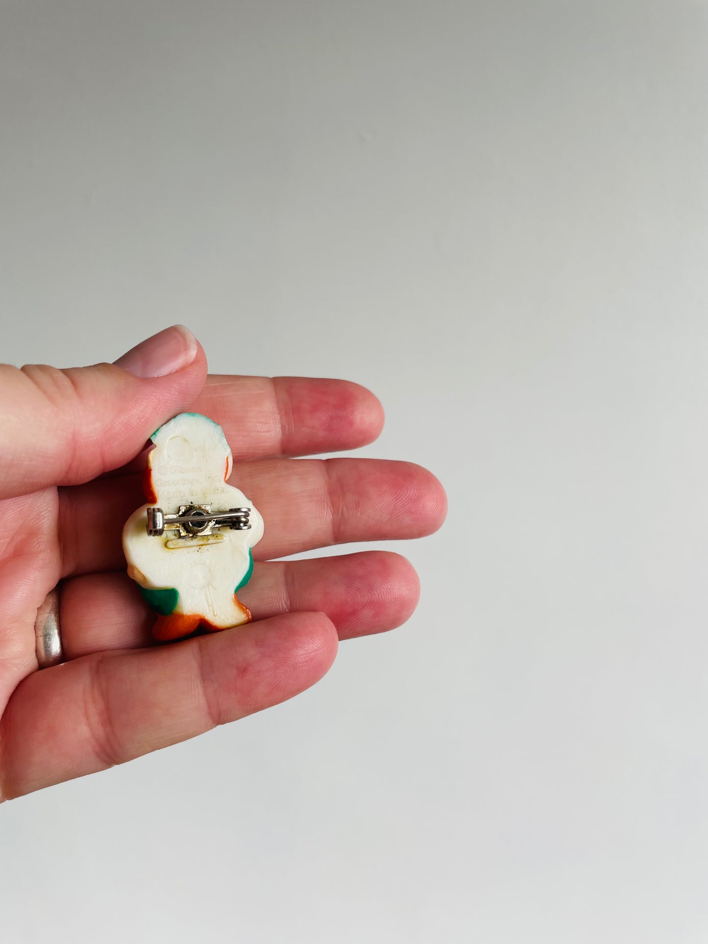 St. Patrick's Day Holiday Pin - Tiny Leprechaun with Shamrock - Gibson Greetings Inc.