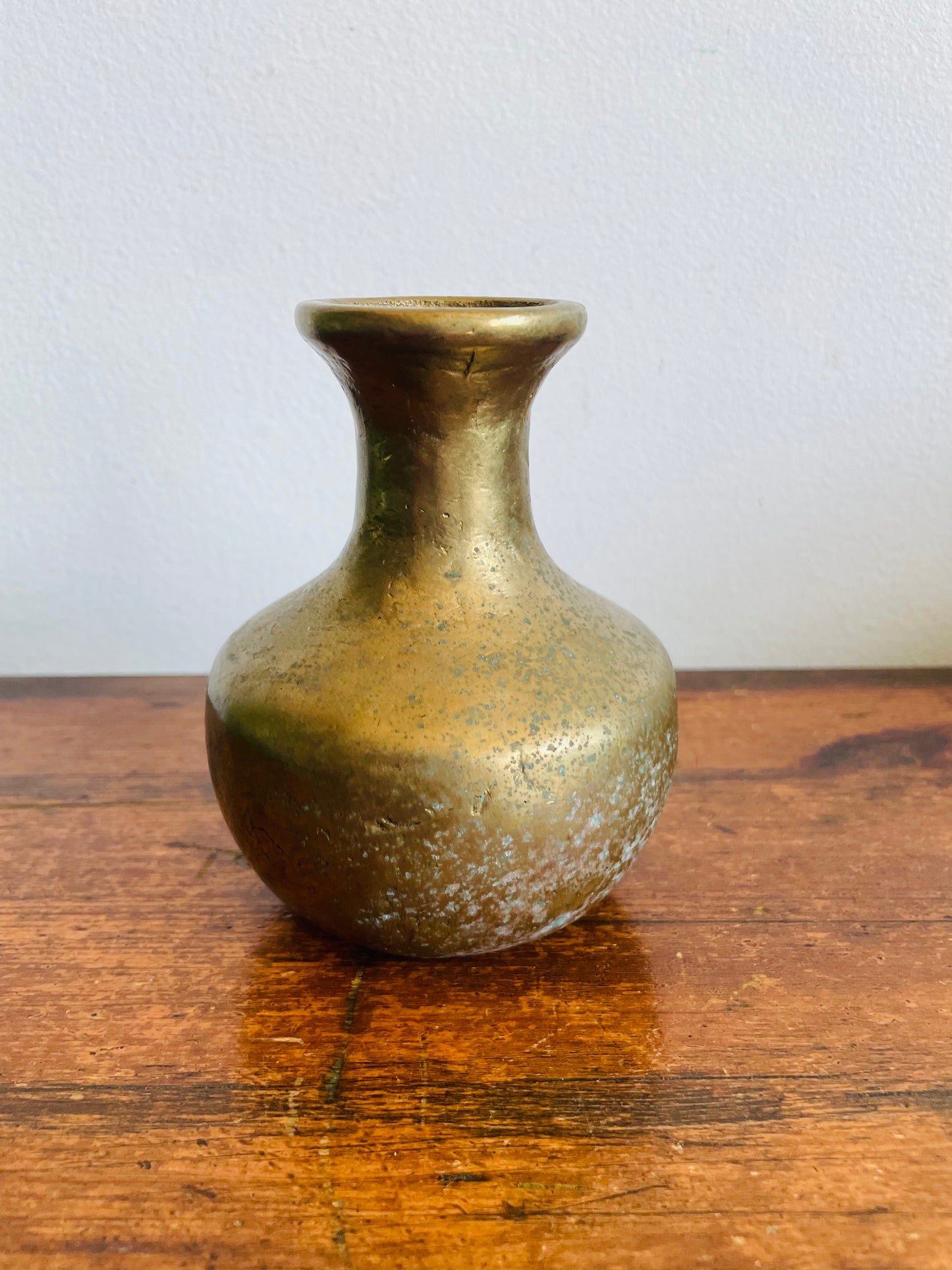 Vintage Very Solid & Heavy Brass Bud Vase
