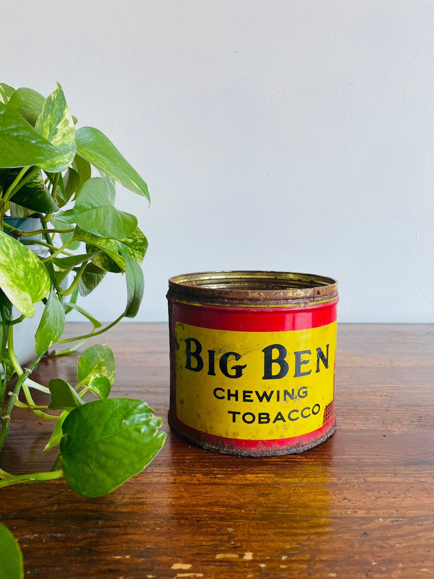 Big Ben Plug Chewing Tobacco Advertising Tin - Manufactured by Imperial Tobacco Co. of Canada Limited Montreal-Granby