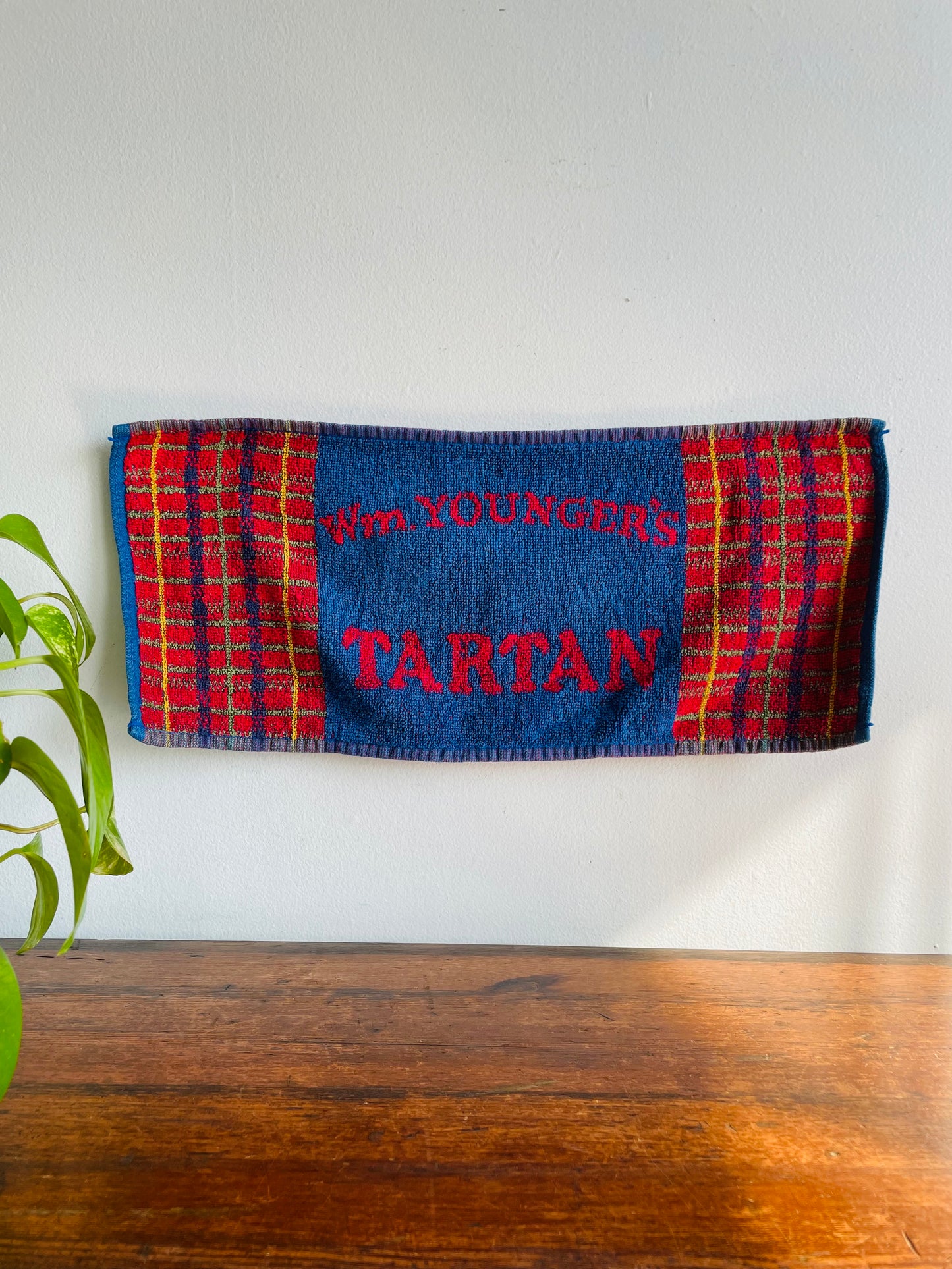 Wm. Younger's Tartan Ale Hand Towel - Edinburgh, Scotland Brewery