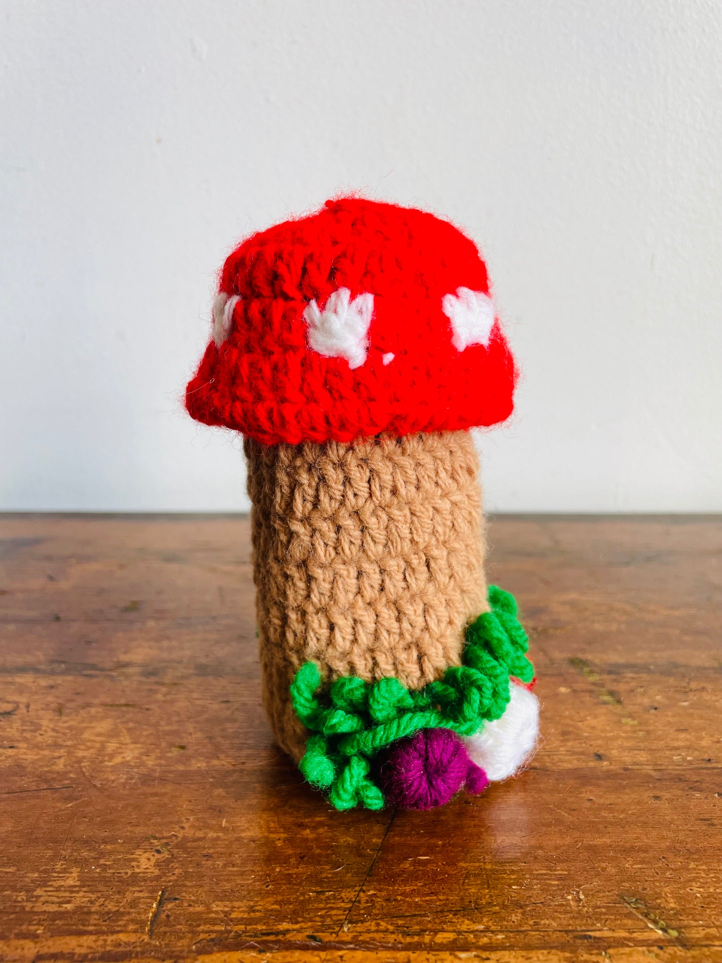 Vintage Handmade Crochet Toadstool Mushroom