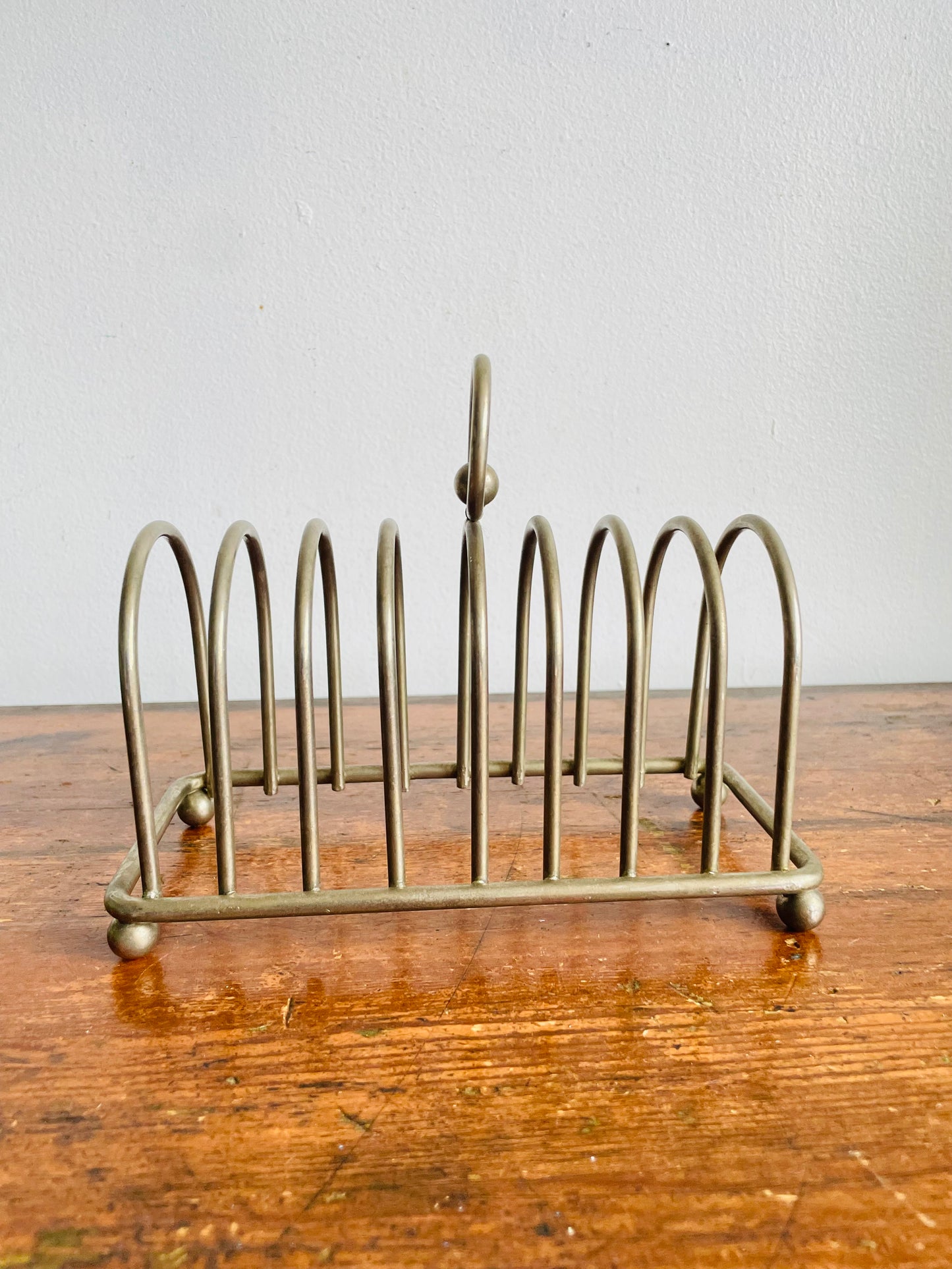 Vintage English Style Silver Metal Toast Rack - Also Makes a Great Letter Holder / Desk Organizer
