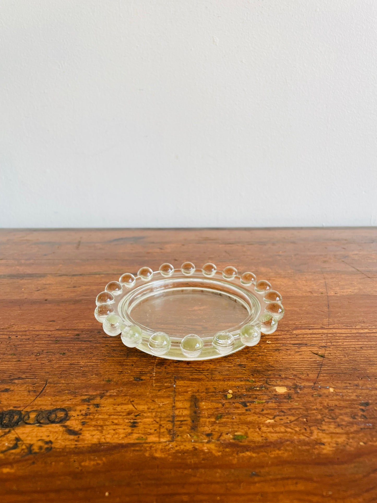 Imperial Glass Ohio Candlewick Clear Glass Dish - Great for Trinkets, Jewellery, Keys, Candle, Sage, Etc.!