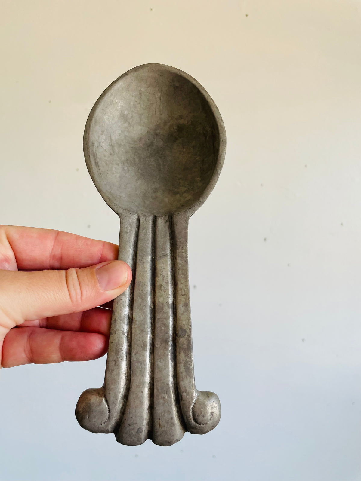 Vintage Pewter Spoon Rest