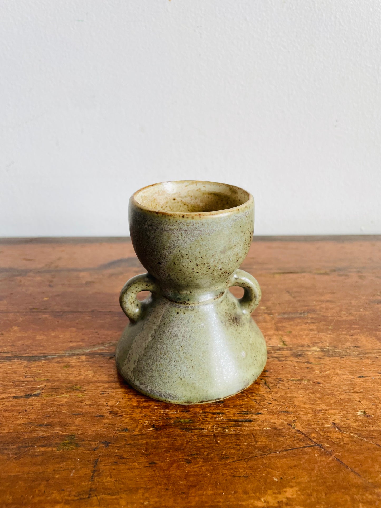 Vintage UCTCI Stoneware Pottery Flower Girl Egg Cup - Could Also Use as a Vase - Made in Japan