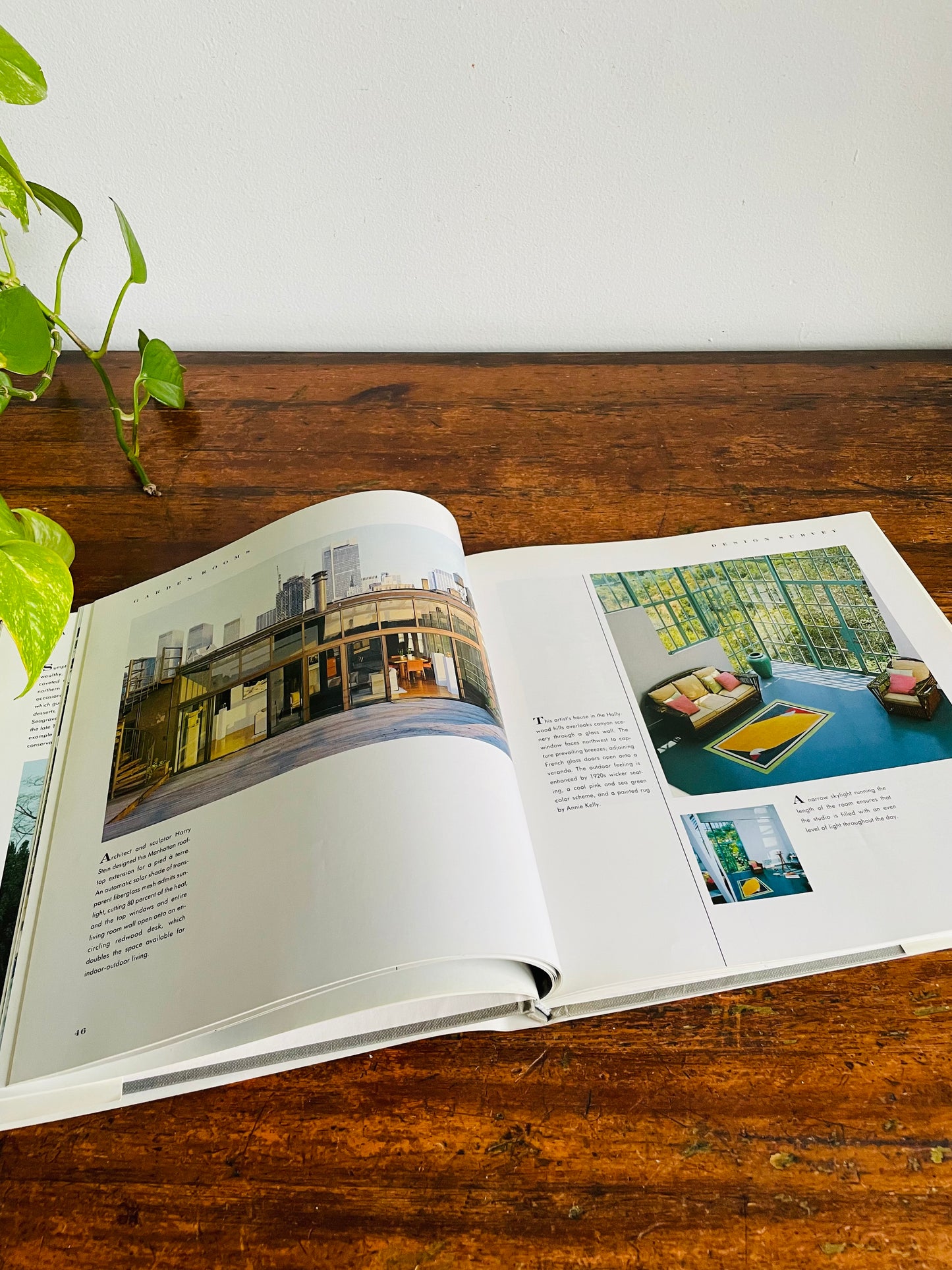 Vintage Garden Rooms Hardcover Coffee Table Book by Ogden Tanner (1986)