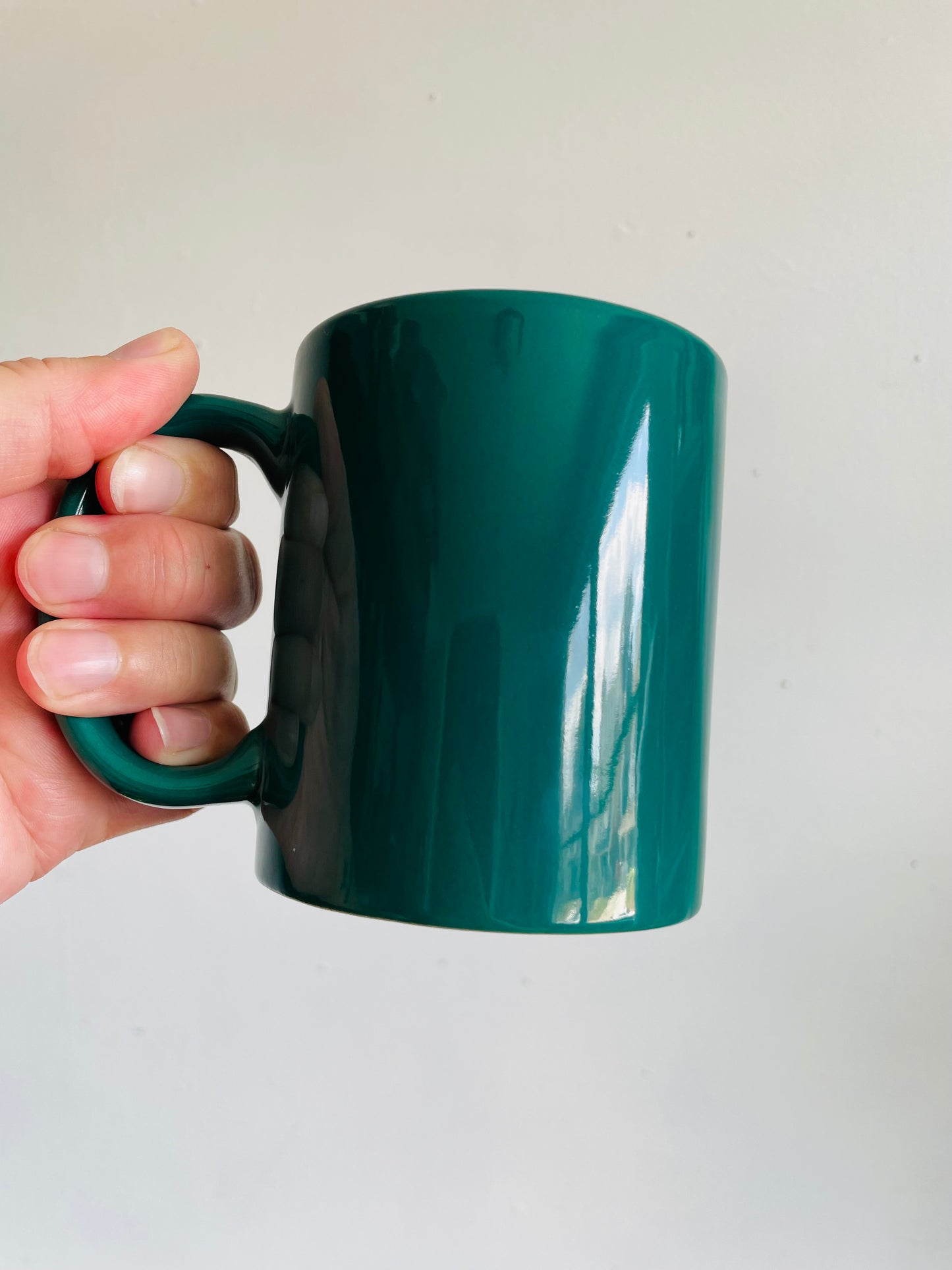 Green Texas Mug with Gold Longhorn Cow Graphic