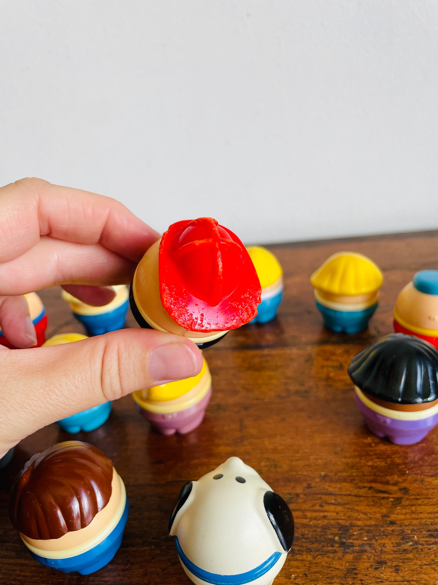 Vintage Little Tikes Toddle Tots Chunky Round People Toy Figurines - Lot of 13 - 11 People / 2 Animals