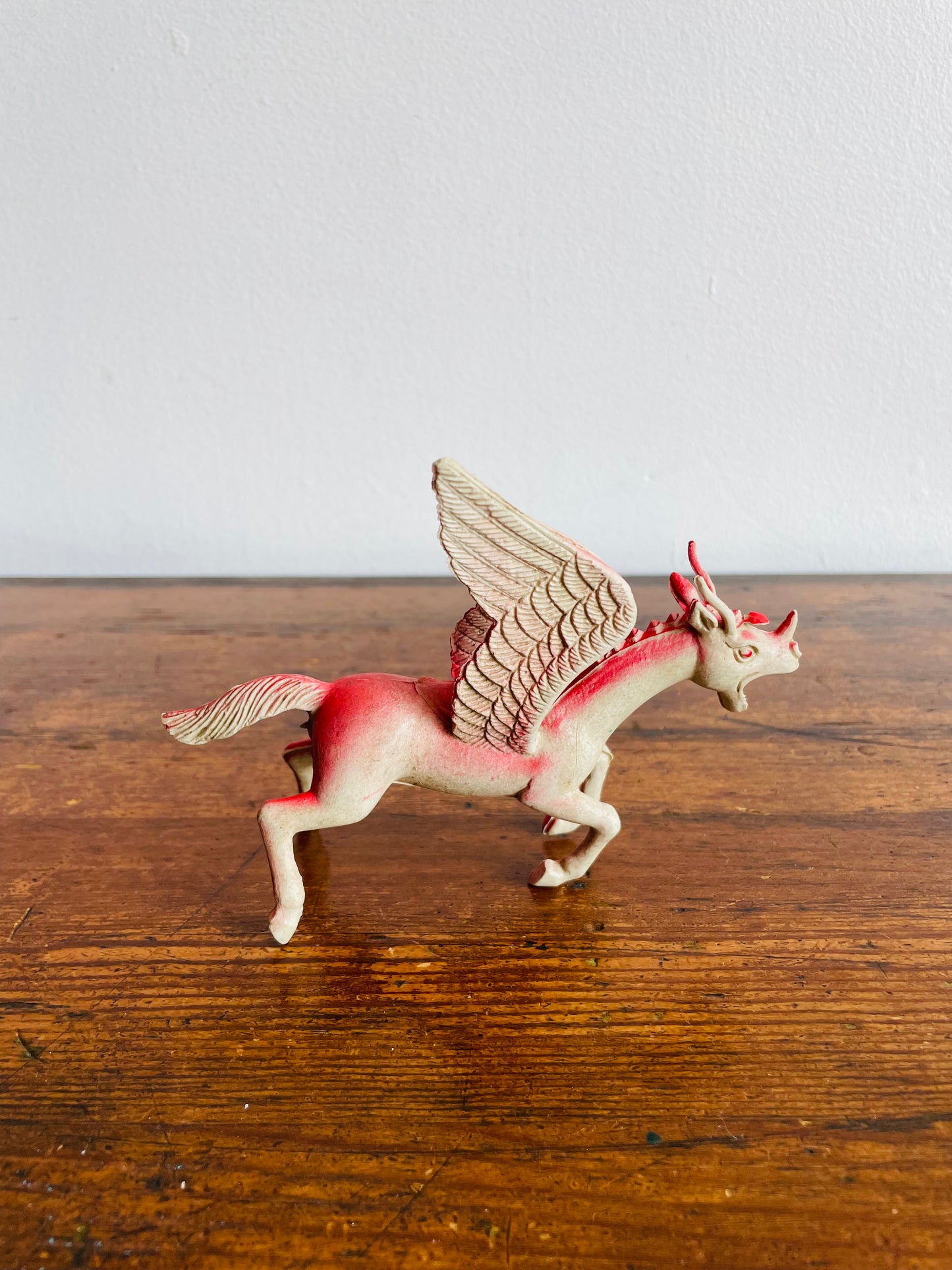 Imperial Dragons & Daggers Pink Flying Pegasus Dragon Flying Monster Figurine - Made in Hong Kong