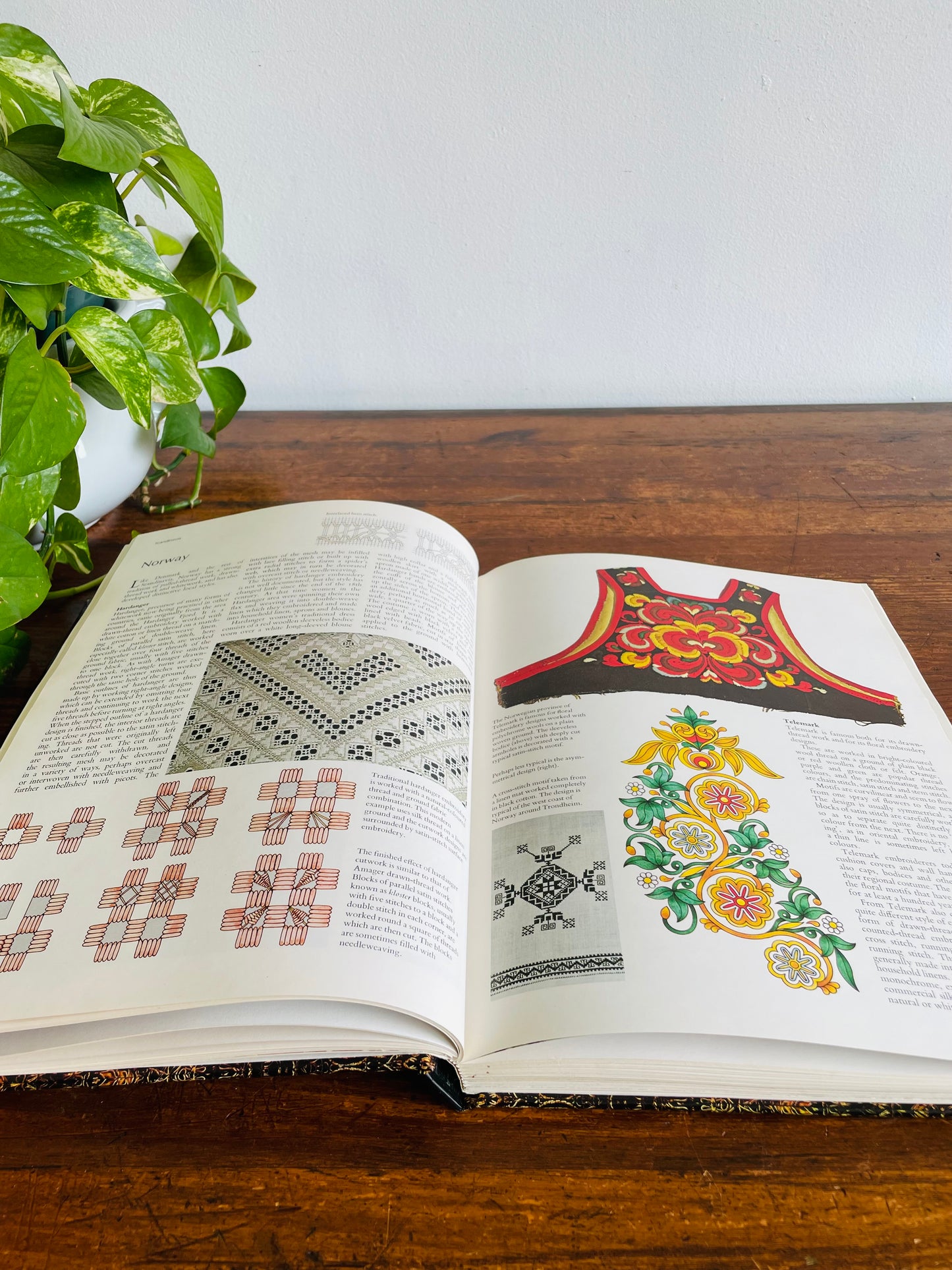 Embroidery: Traditional Designs, Techniques And Patterns From All Over The World Hardcover Book by Mary Gostelow (1982)