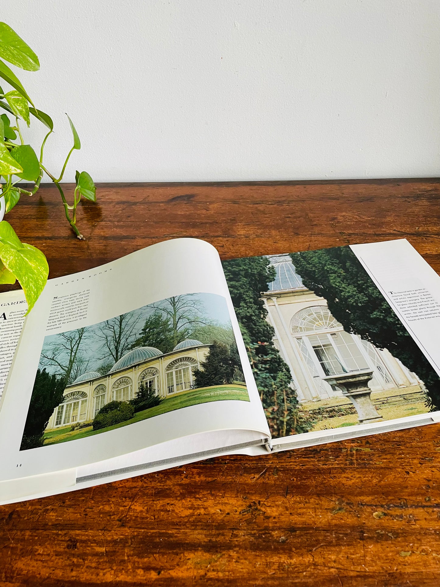Vintage Garden Rooms Hardcover Coffee Table Book by Ogden Tanner (1986)