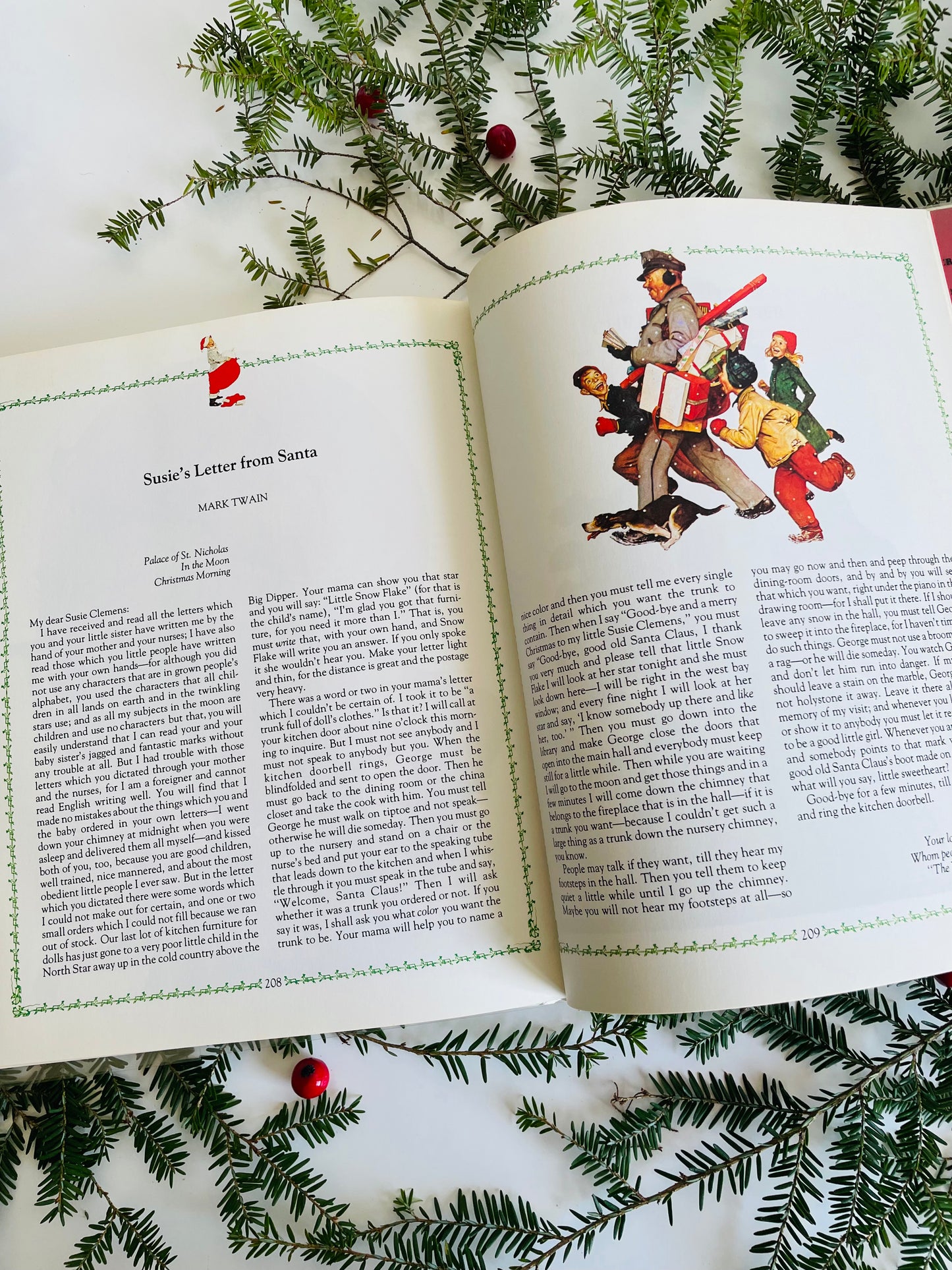 Norman Rockwell's Christmas Book - Hardcover - Carols, Stories, Poems, & Recollections (1977)