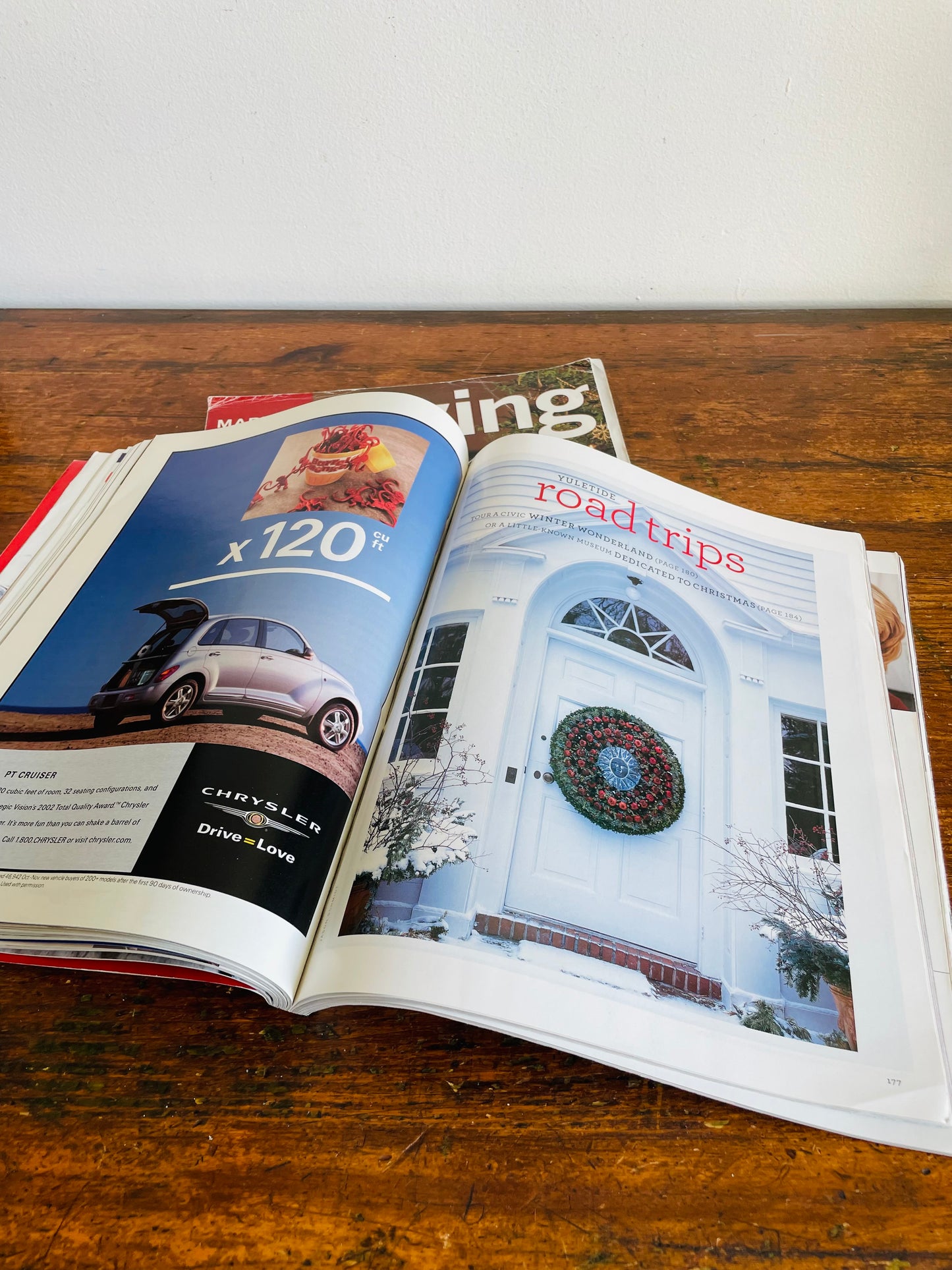 Vintage Collection of Martha Stewart Living Christmas Magazines - December 1998 & 2002  - Set of 2