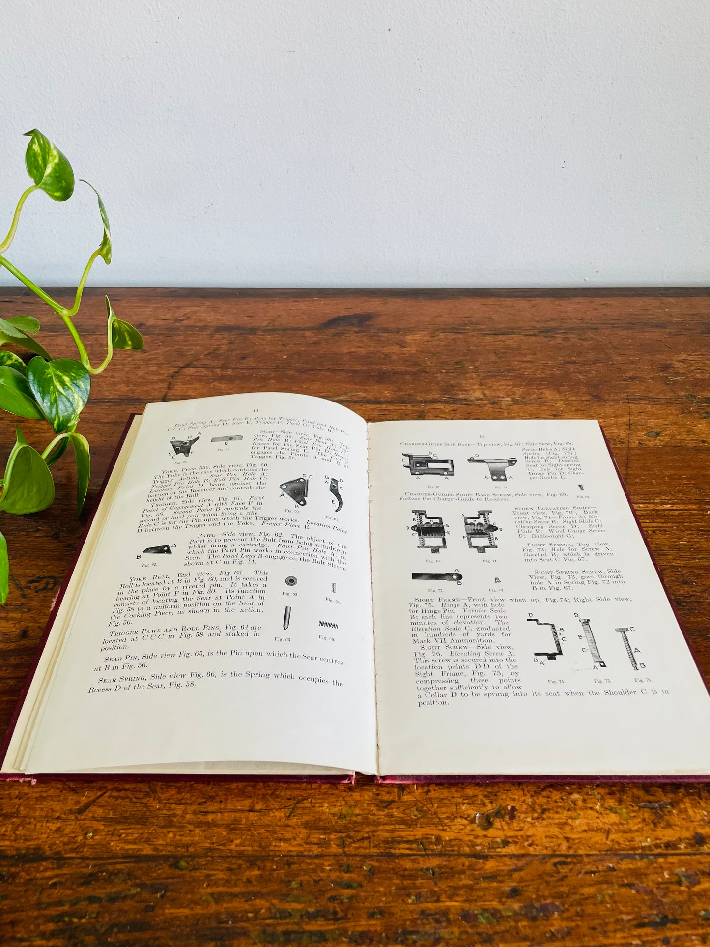 Antique Pre WW1 1913 Handbook for the Canadian Service Rifle - Description of Care & Components Hardcover Book by Mark Ross III