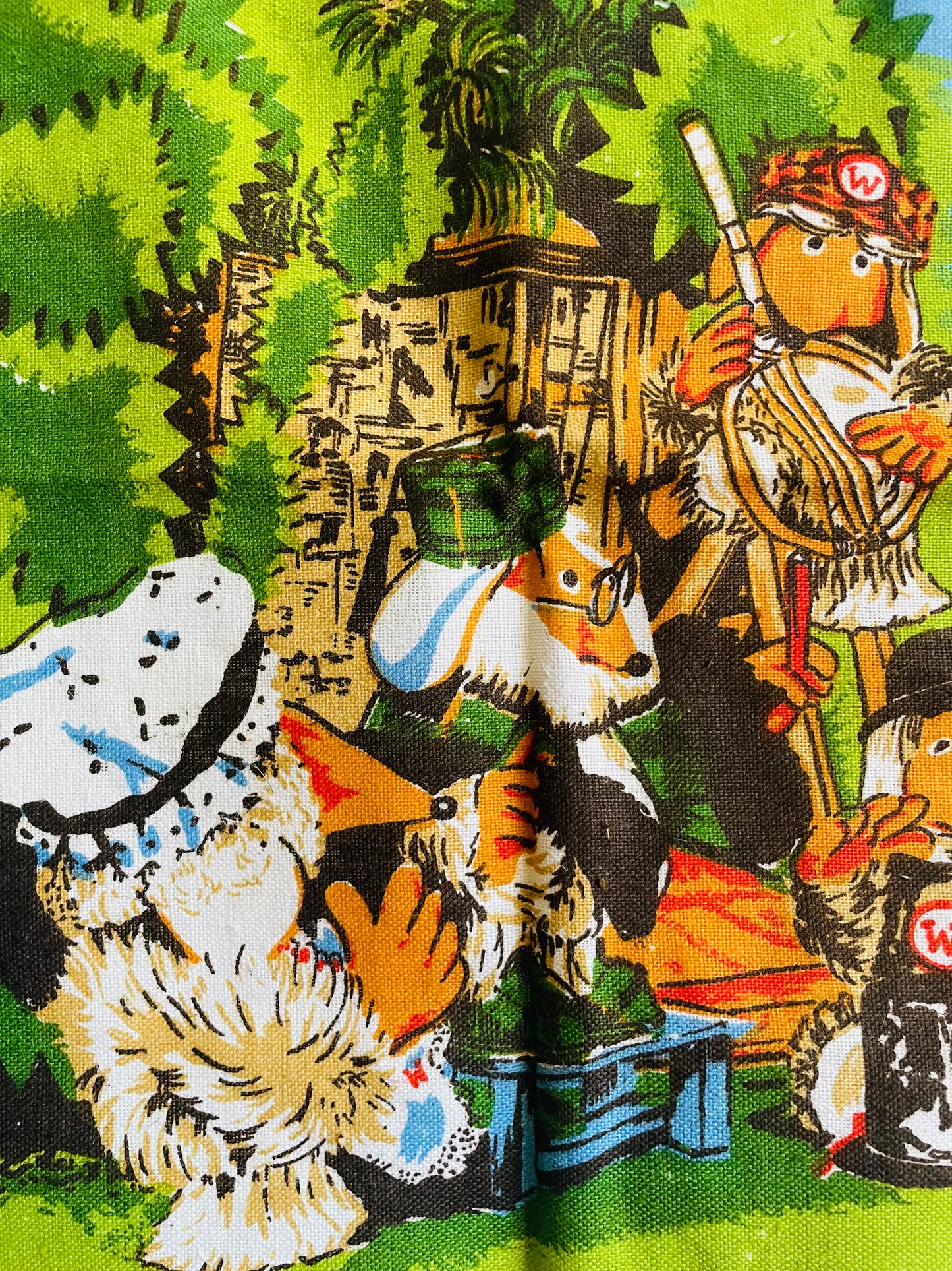 Brand New Vintage Blackstaff Linen Tea Towel - The Wombles of Wimbledon Common - Based on BBC TV Series "The Wombles"