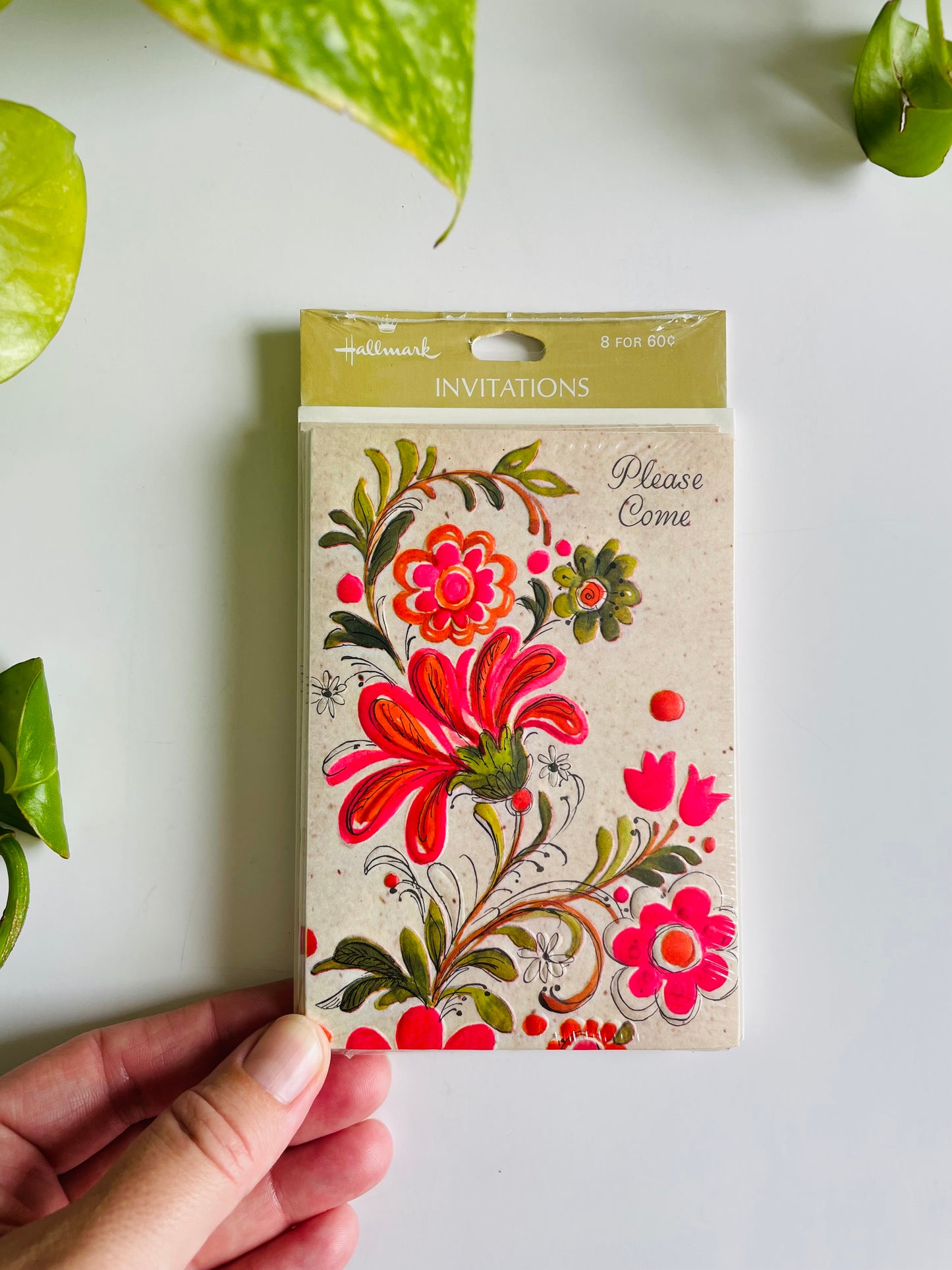 Vintage Brand New Package of 8 Invitation / Invite Cards - Please Come - Hallmark Coutts Canada