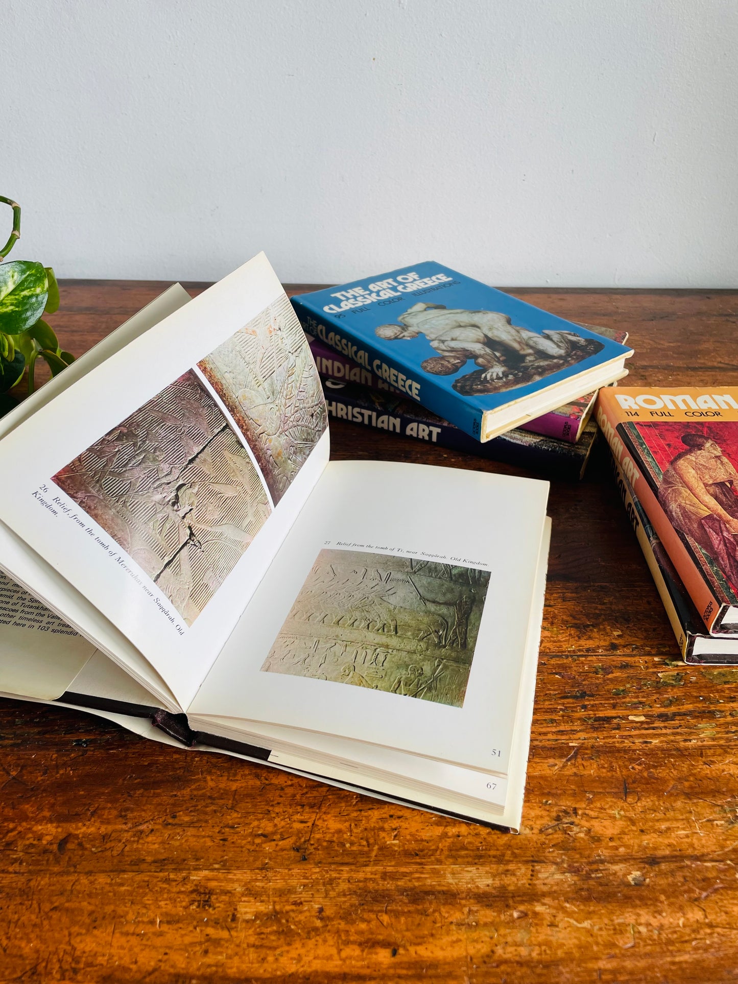 Vintage Collection of Hardcover Art Books Edited by Francesco Abbate - Set of 6 - American, Roman, Egyptian, Classical Greek, Christian & Indian Art (1972)