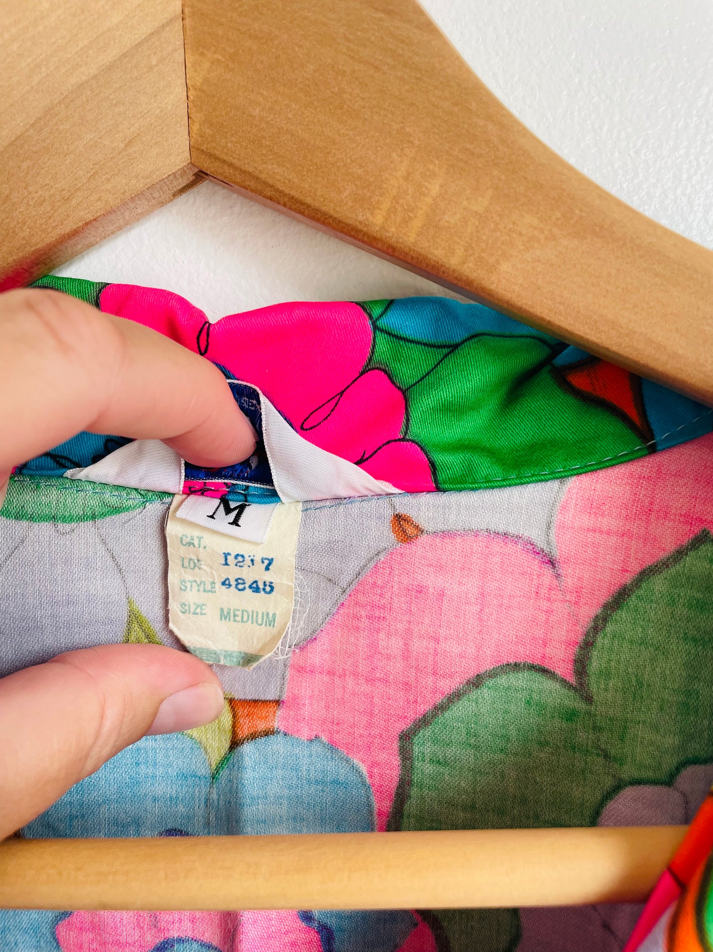 Super Groovy Flower Power Pedigree Montreal Button-Up Shirt - Perhaps Originally a Pyjama Shirt