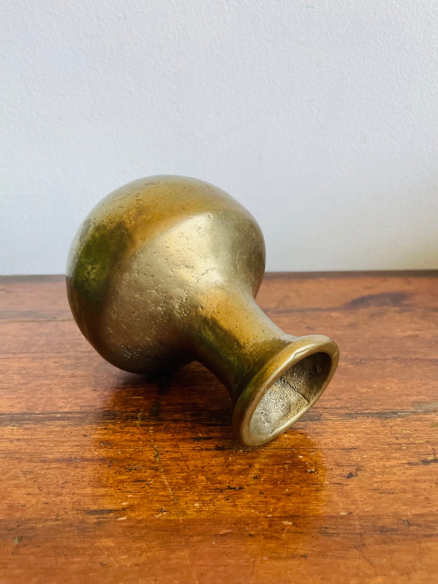 Vintage Very Solid & Heavy Brass Bud Vase