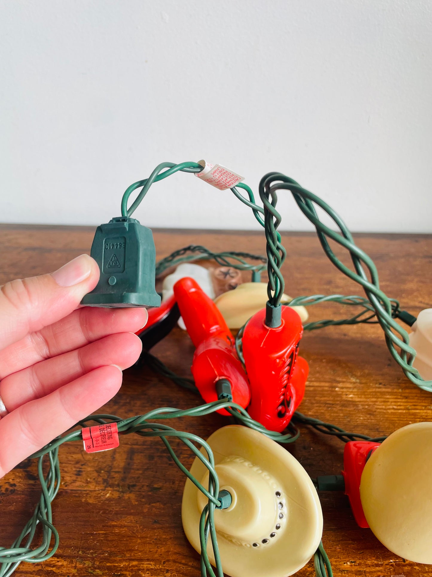 Vintage Alderbrook Western Cowboy Themed 10 Indoor Party String Lights - Box A (One Box) - One Bulb Needs Replacing