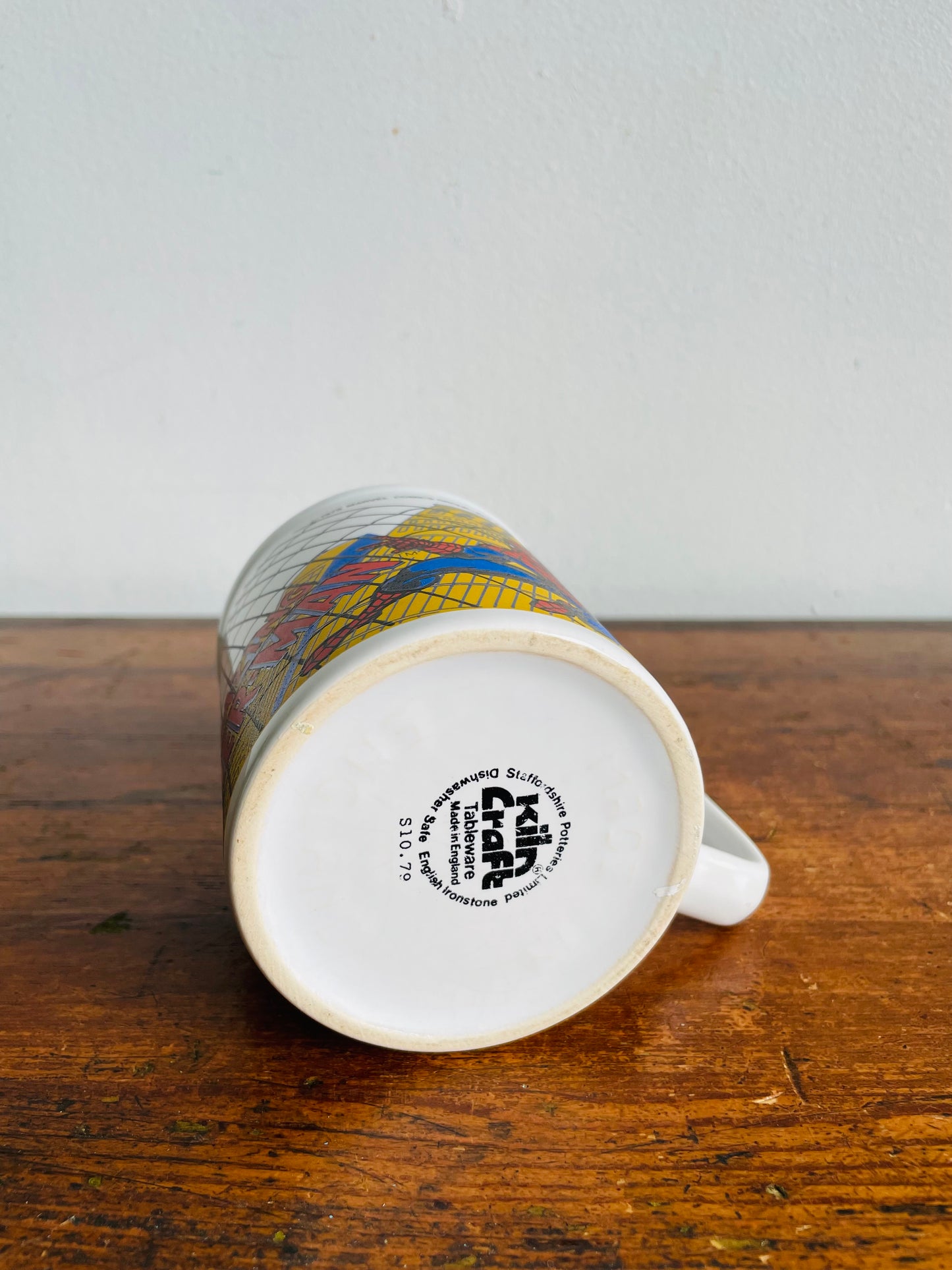 Vintage 1979 Marvel Comics The Amazing Spider-Man Mug - Kiln Craft Tableware - English Ironstone - Made in England