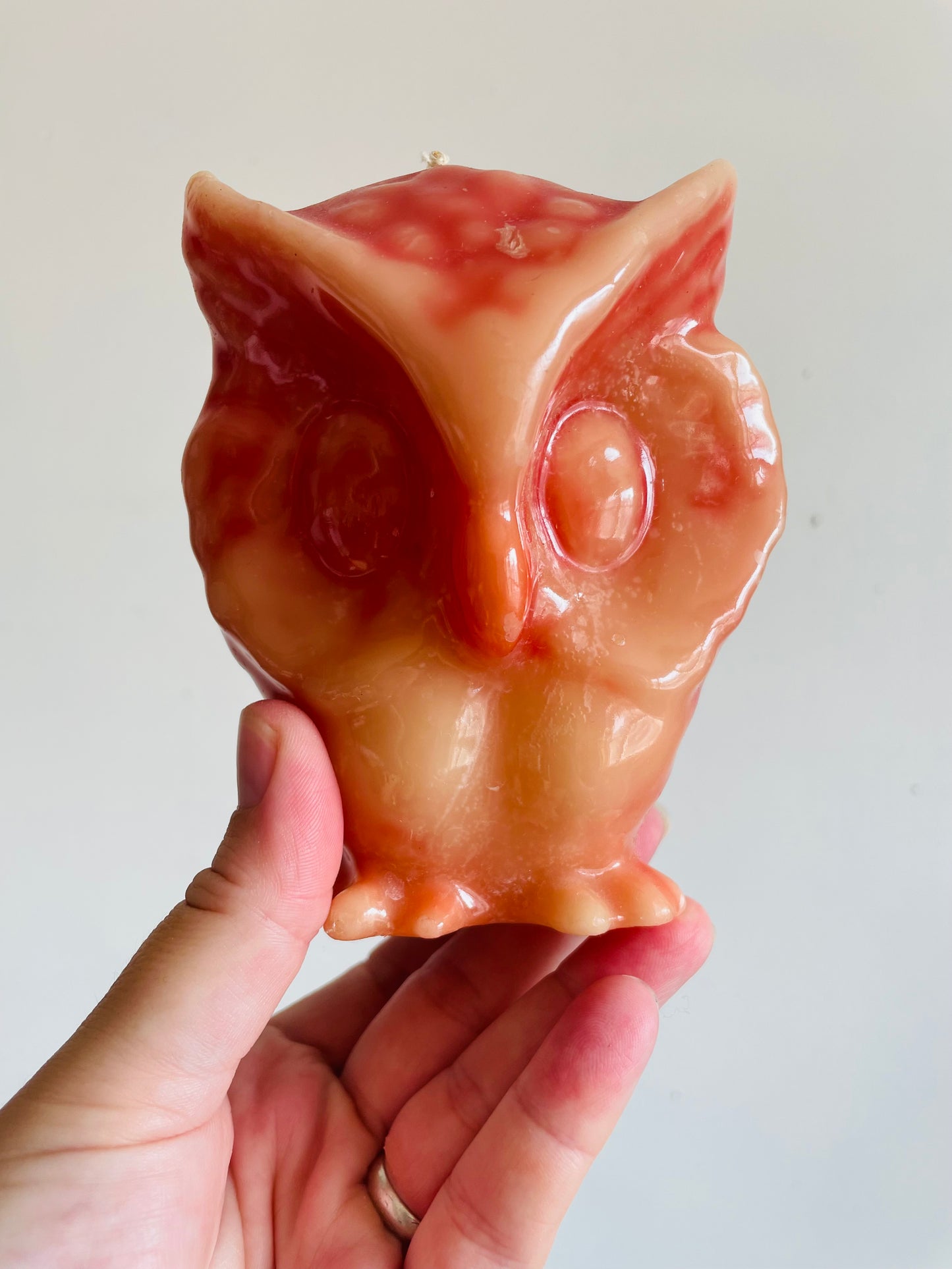 Pink Owl Candle