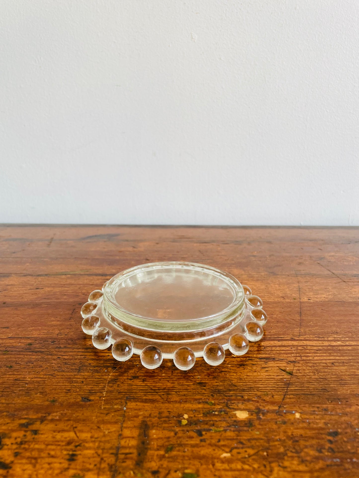 Imperial Glass Ohio Candlewick Clear Glass Dish - Great for Trinkets, Jewellery, Keys, Candle, Sage, Etc.!