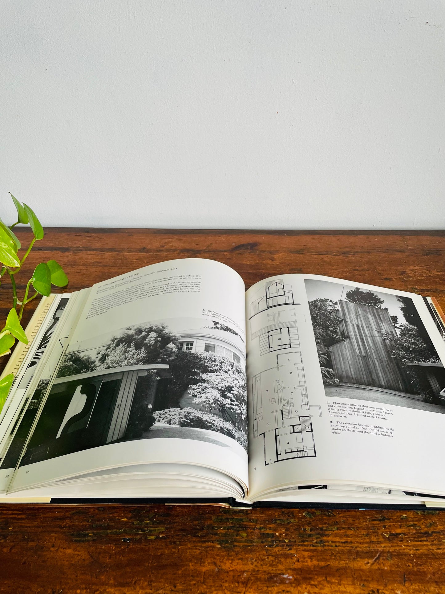 Vintage New Living in Old Houses Hardcover Coffee Table Book by Frank Werner (1982)