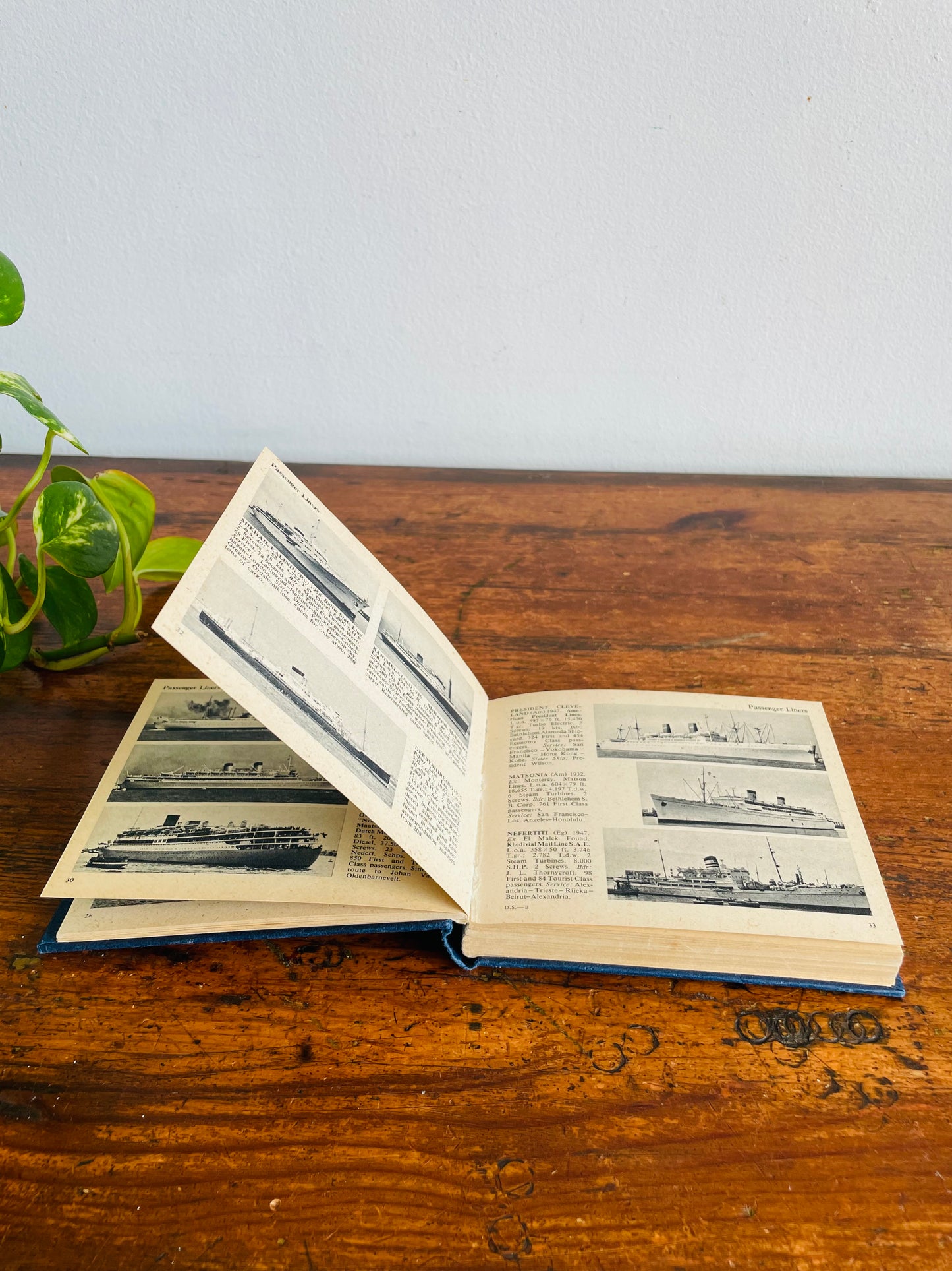 Vintage The Dumpy Pocket Book of Ships Hardcover Book (1961)